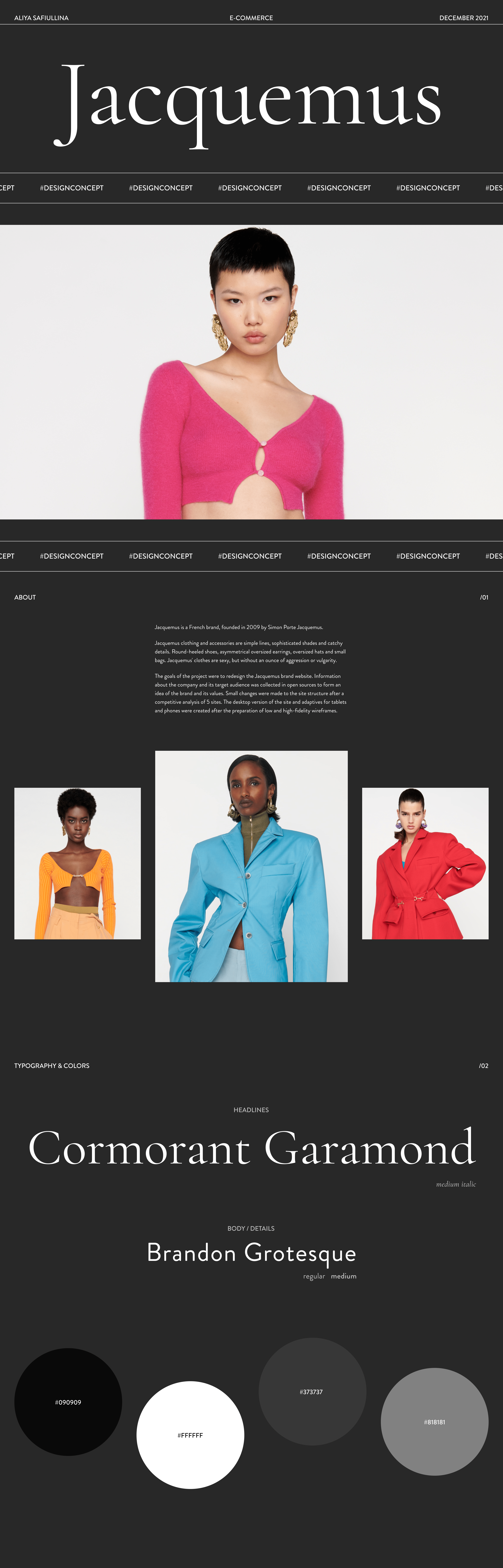 Jacquemus — E-commerce redesign concept — Изображение №1 — Интерфейсы на Dprofile