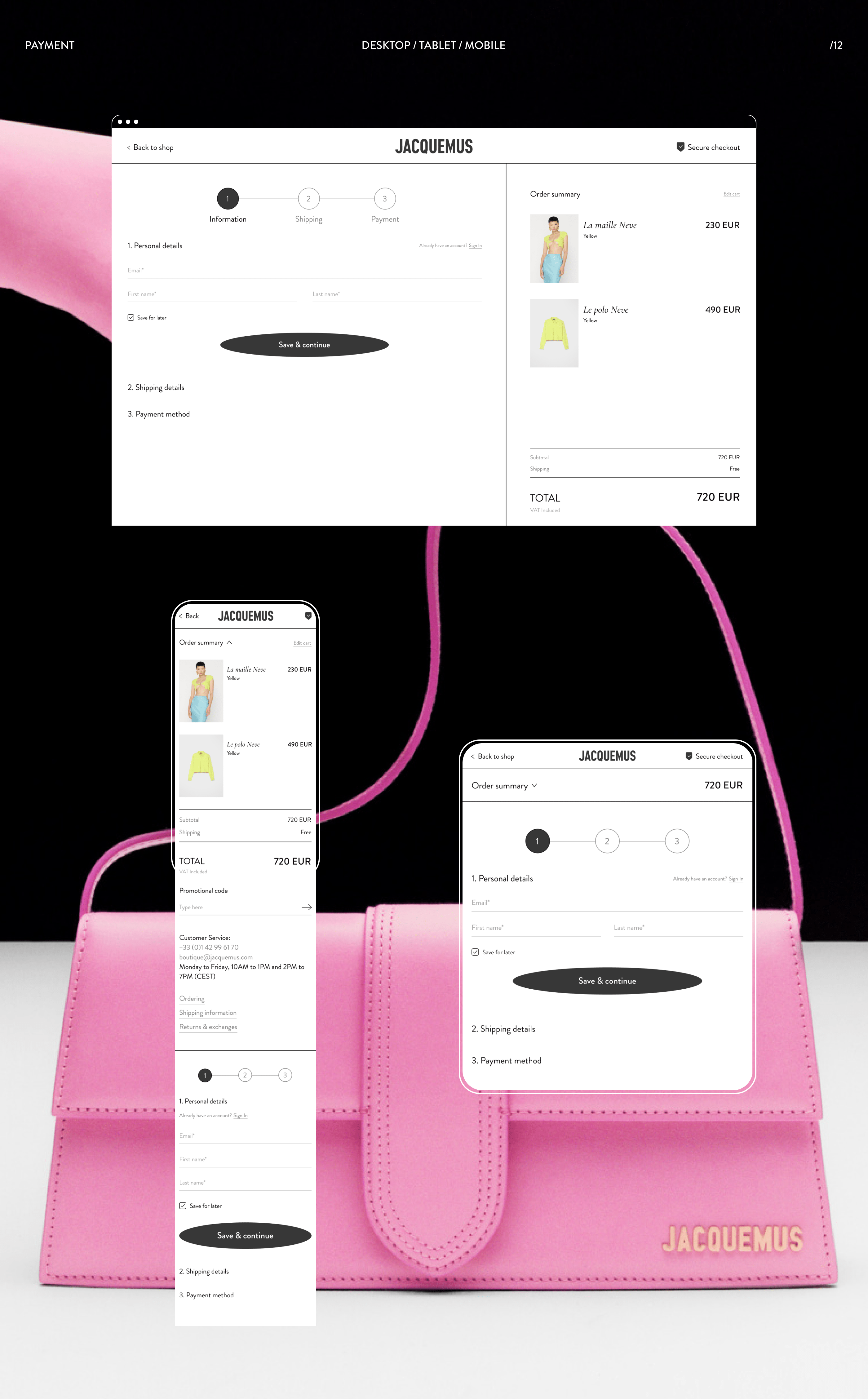 Jacquemus — E-commerce redesign concept — Изображение №9 — Интерфейсы на Dprofile