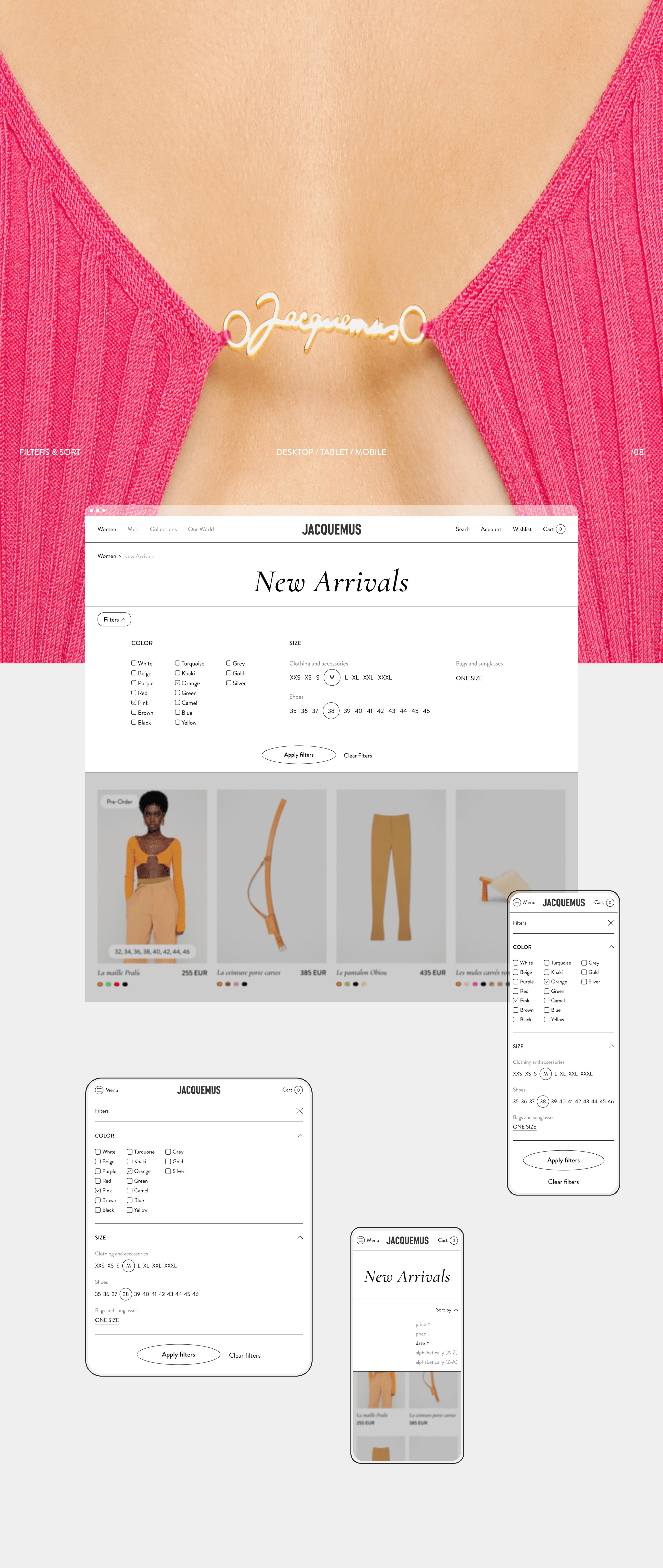 Jacquemus — E-commerce redesign concept — Изображение №6 — Интерфейсы на Dprofile