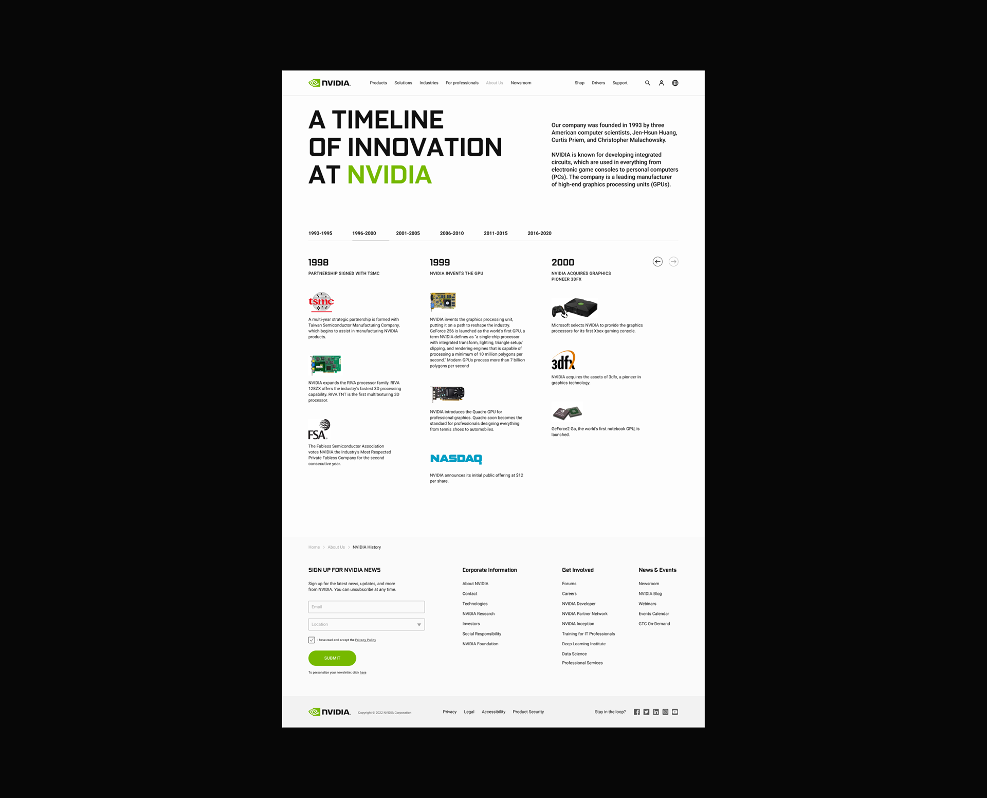 NVIDIA — Corporate website redesign — Изображение №4 — Интерфейсы на Dprofile