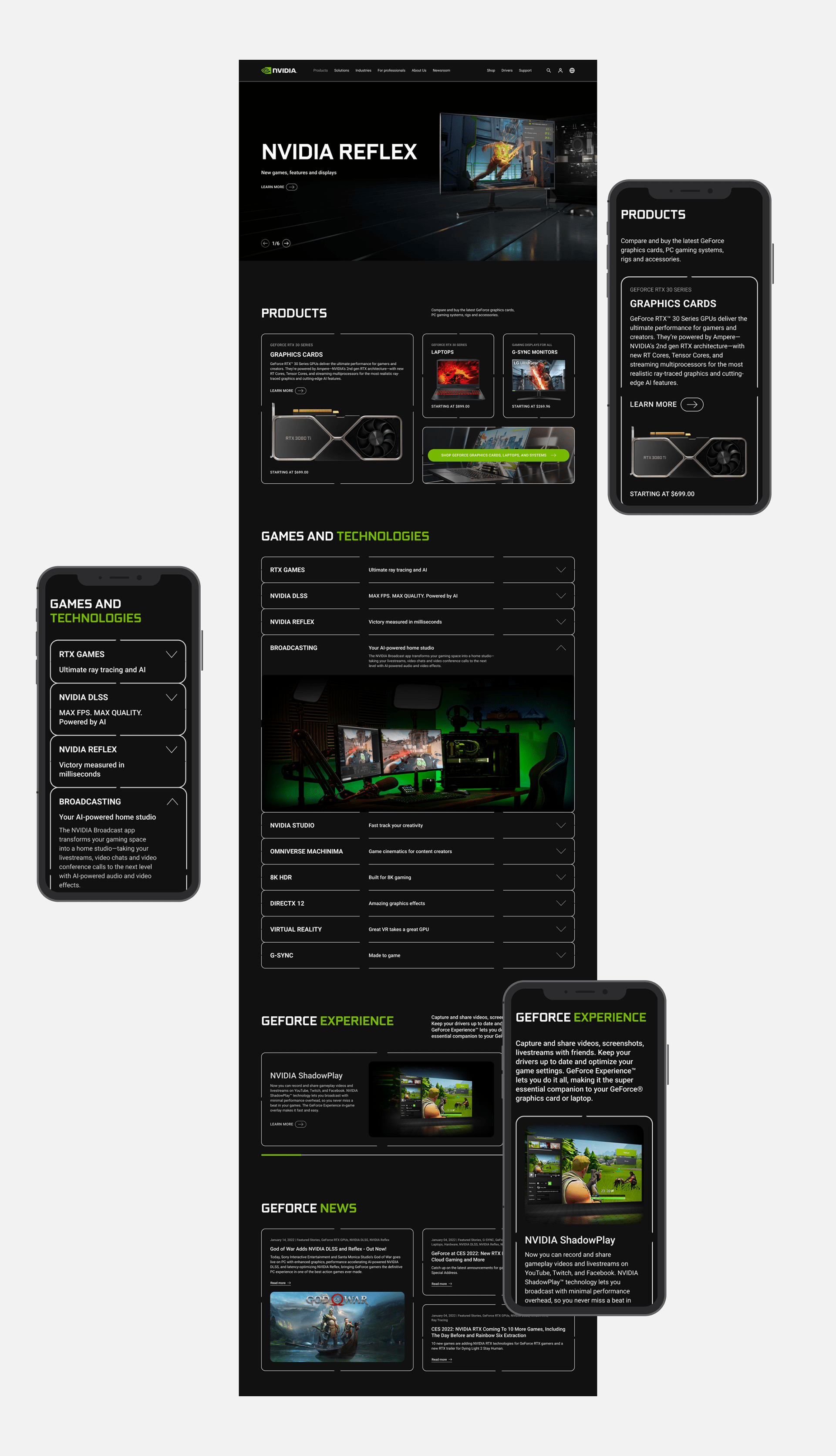 NVIDIA — Corporate website redesign — Изображение №6 — Интерфейсы на Dprofile
