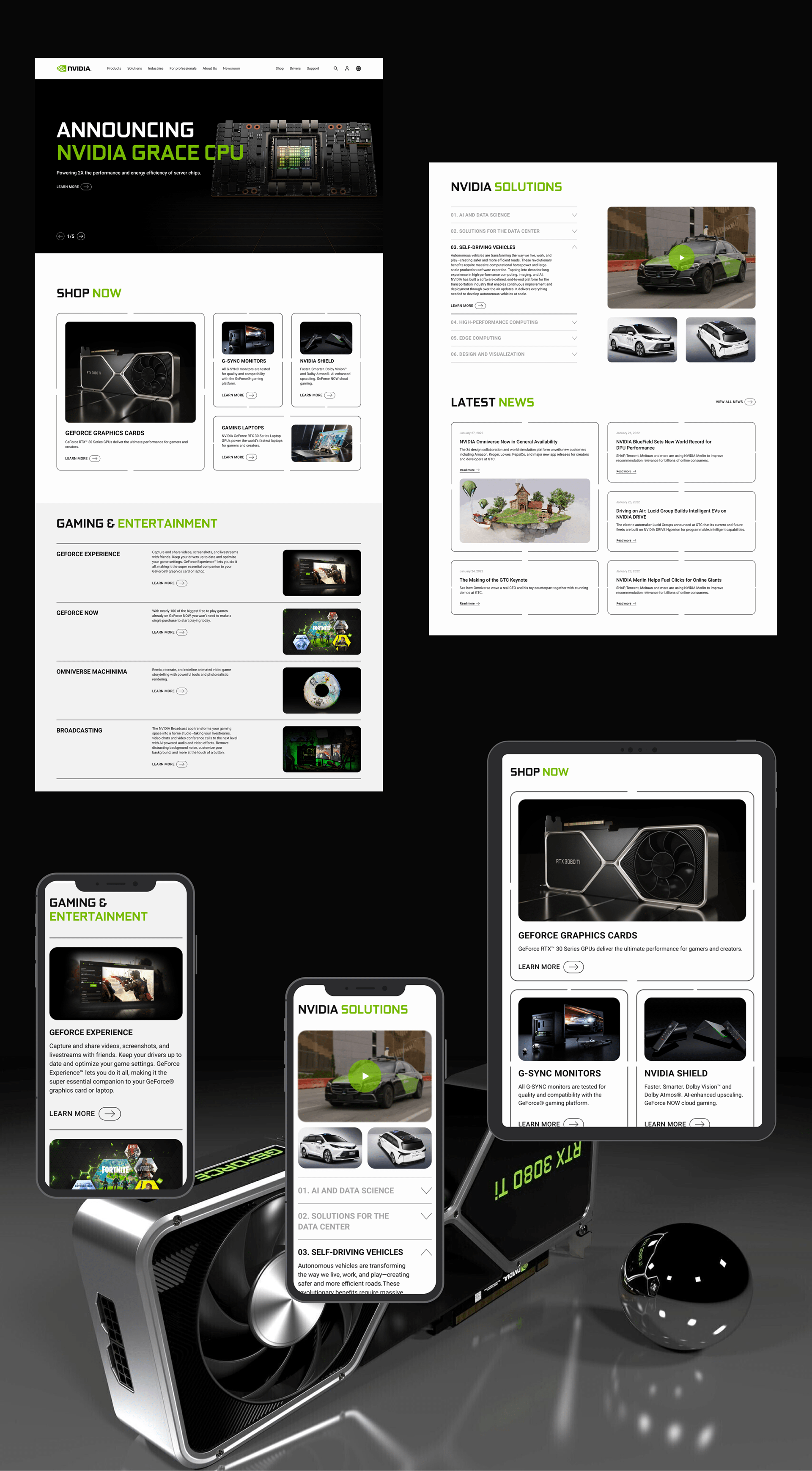 NVIDIA — Corporate website redesign — Изображение №2 — Интерфейсы на Dprofile