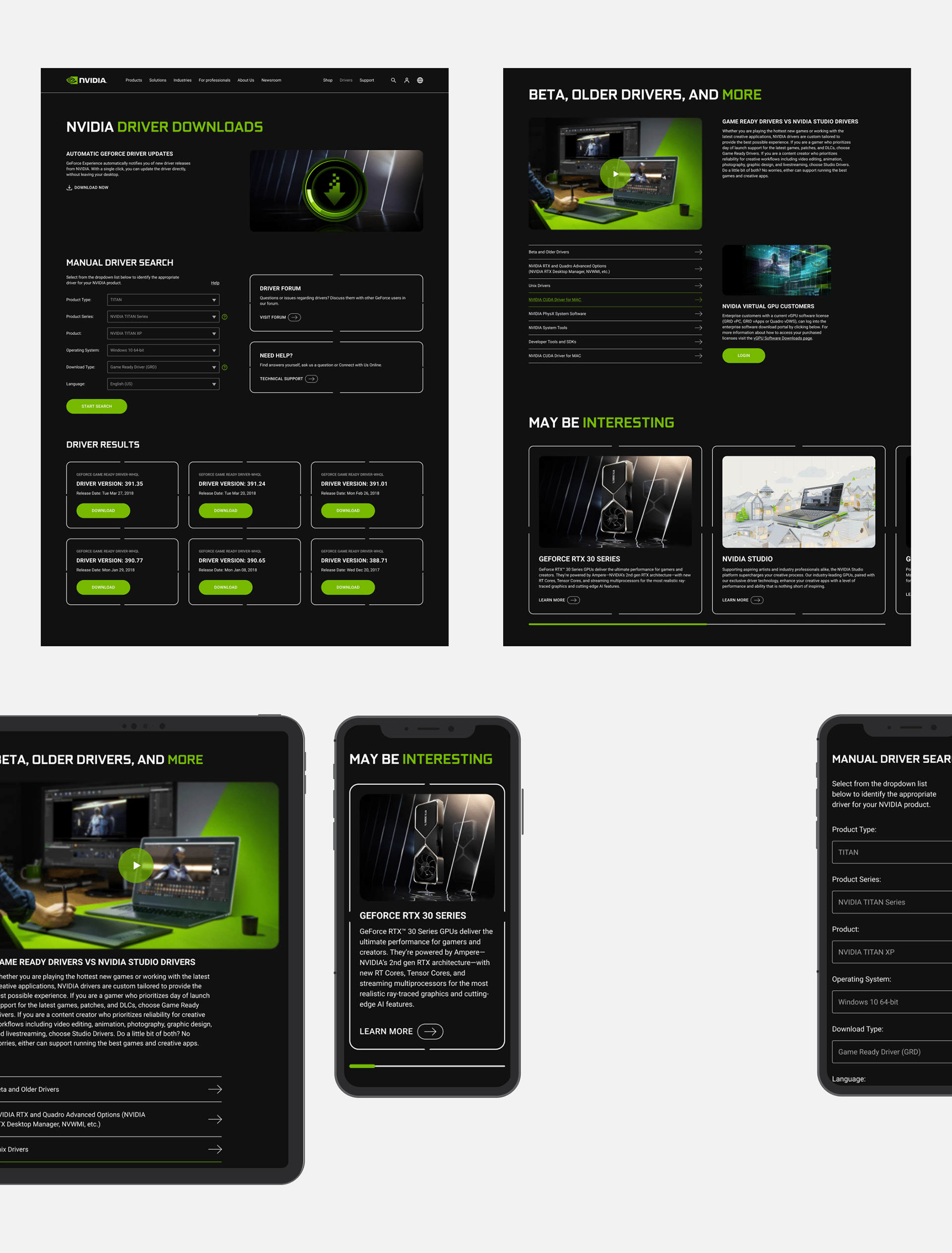 NVIDIA — Corporate website redesign — Изображение №10 — Интерфейсы на Dprofile