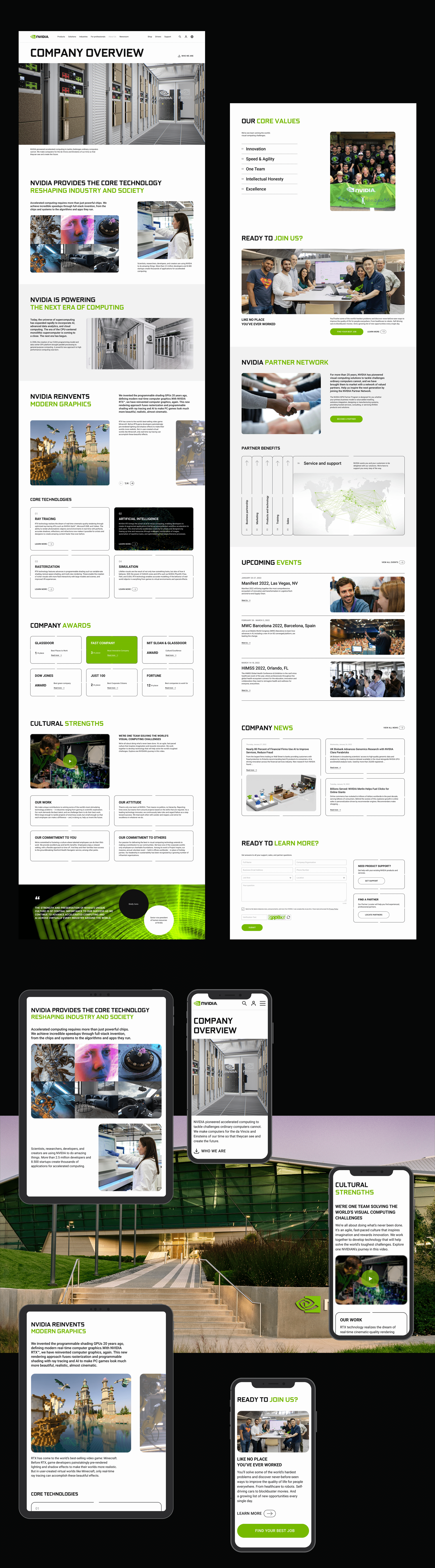 NVIDIA — Corporate website redesign — Изображение №3 — Интерфейсы на Dprofile