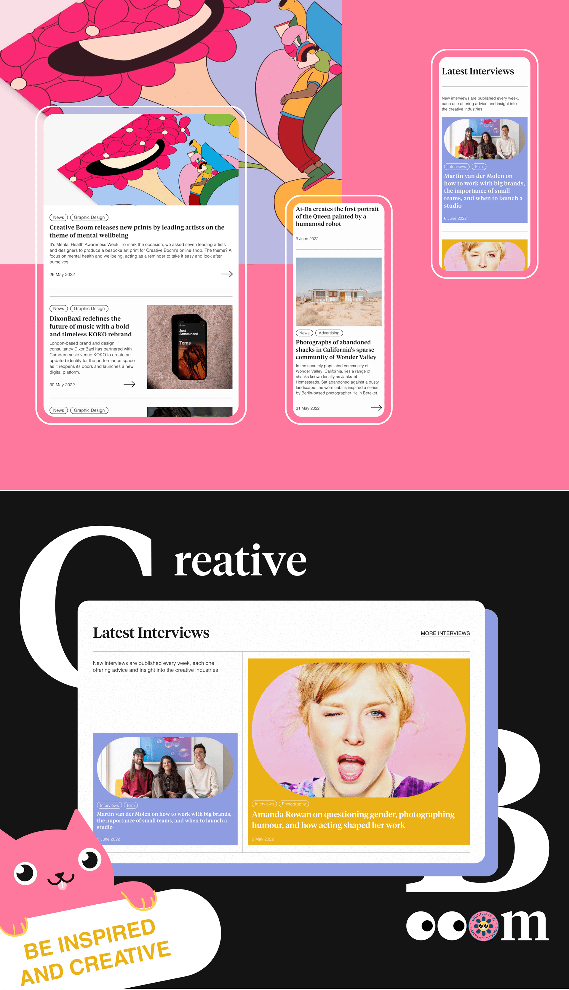 Creative Boom — news website redesign — Изображение №4 — Интерфейсы на Dprofile