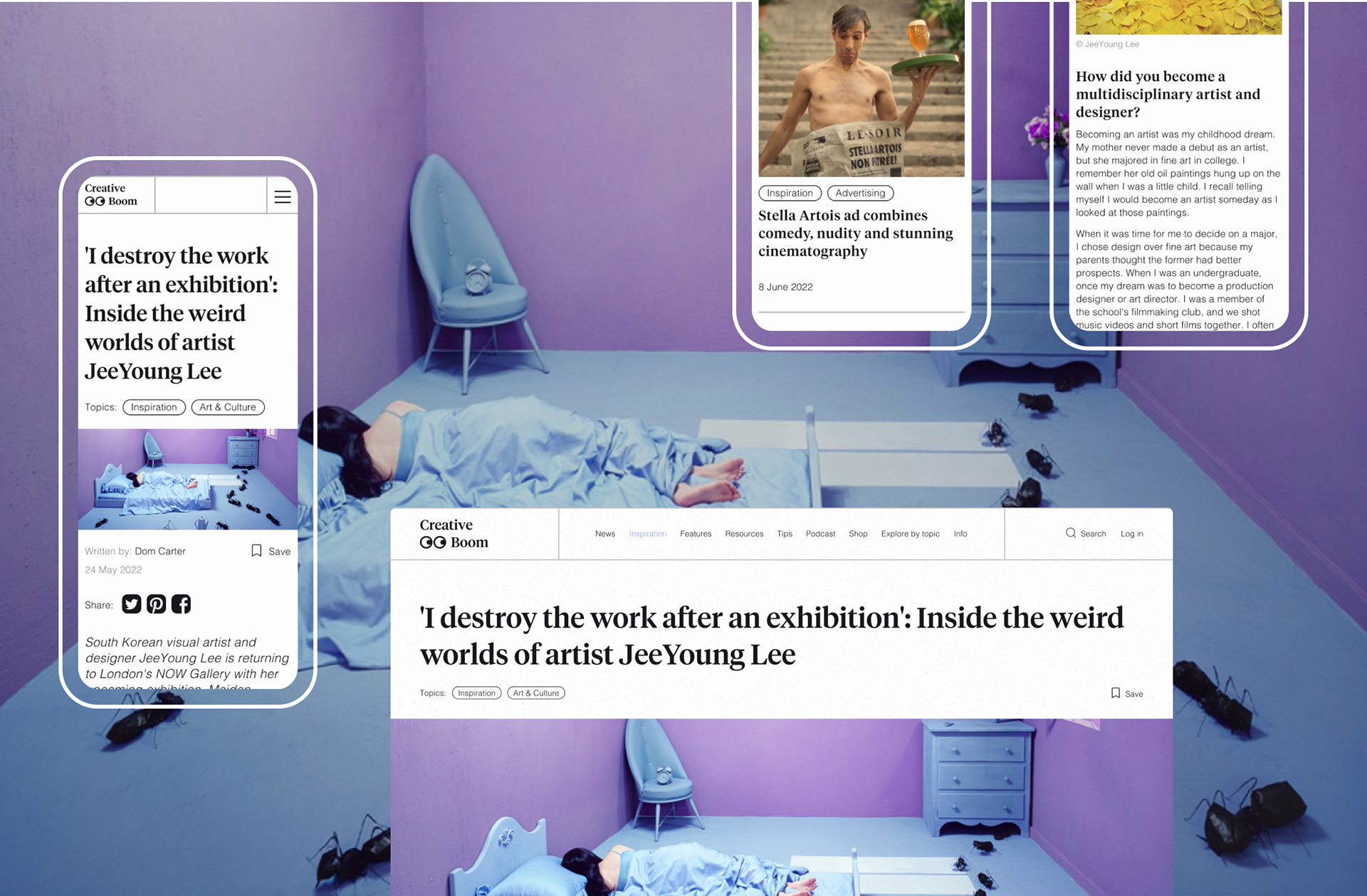 Creative Boom — news website redesign — Изображение №6 — Интерфейсы на Dprofile