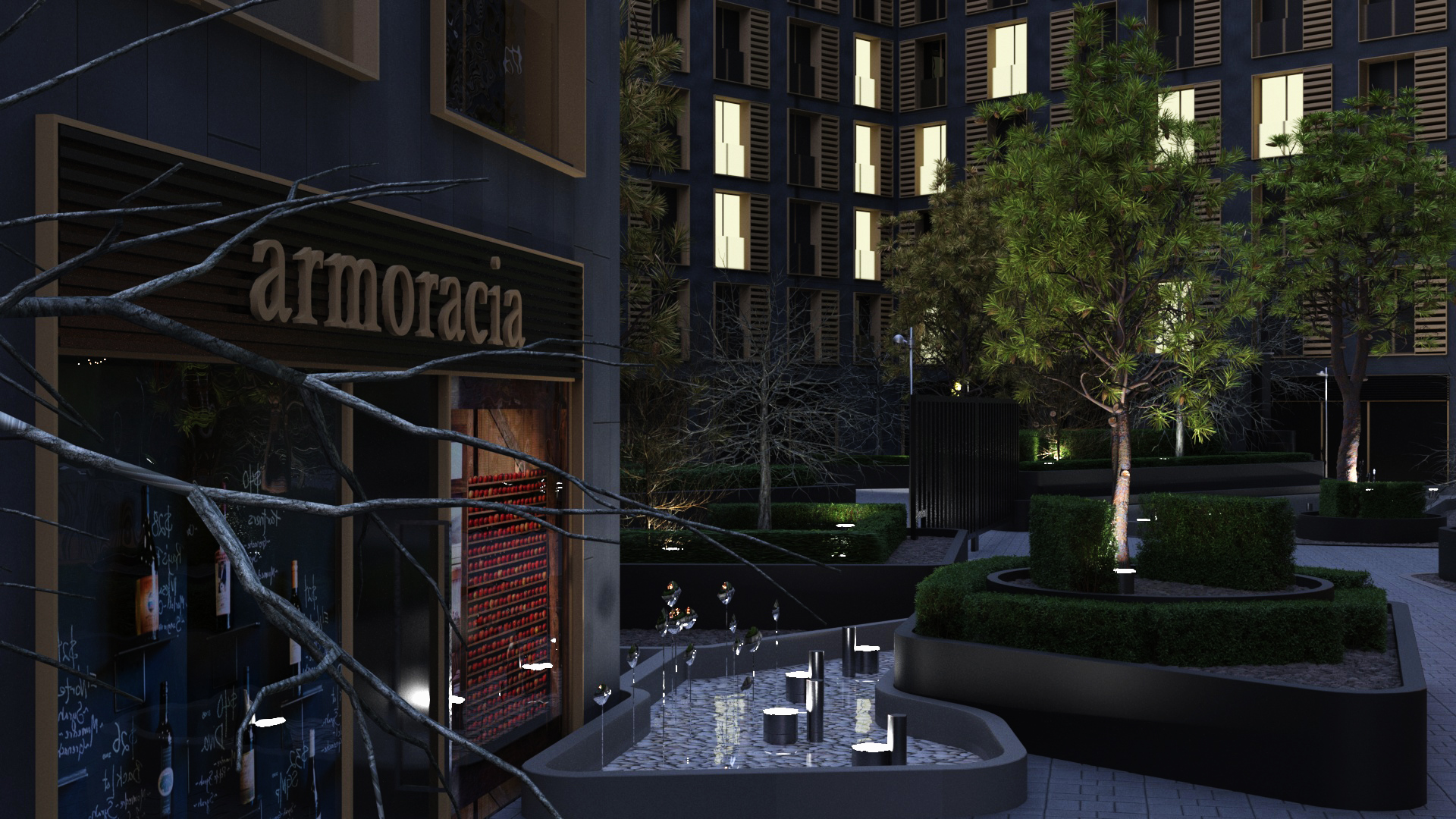 визуализация среды родного города 3D MAX Corona, Photoshop — Изображение №2 — Брендинг, 3D на Dprofile