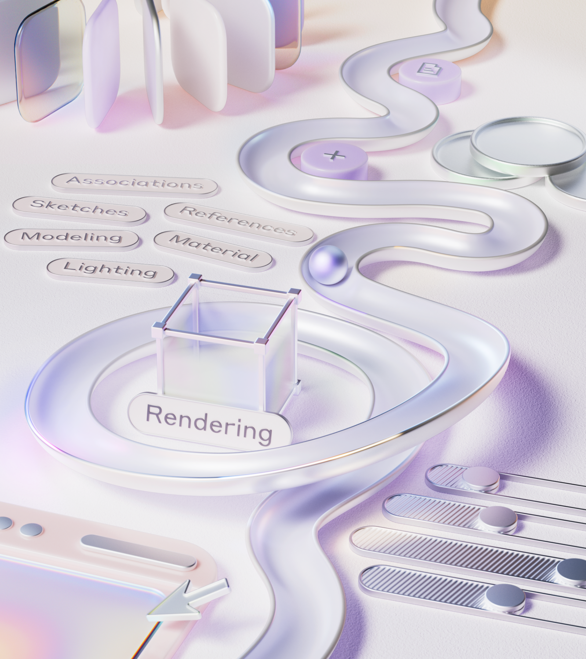 3D иллюстрации для банка / Некоммерческий кейс — Изображение №2 — Иллюстрация, 3D на Dprofile