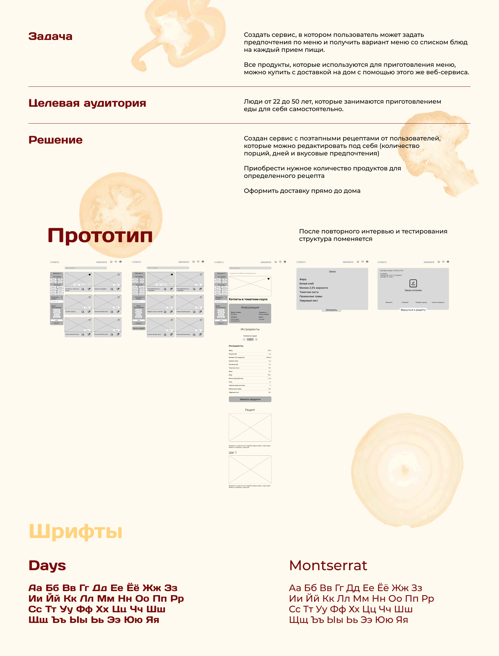 Создание сайта для формирования продуктовой корзины — Изображение №2 — Интерфейсы на Dprofile