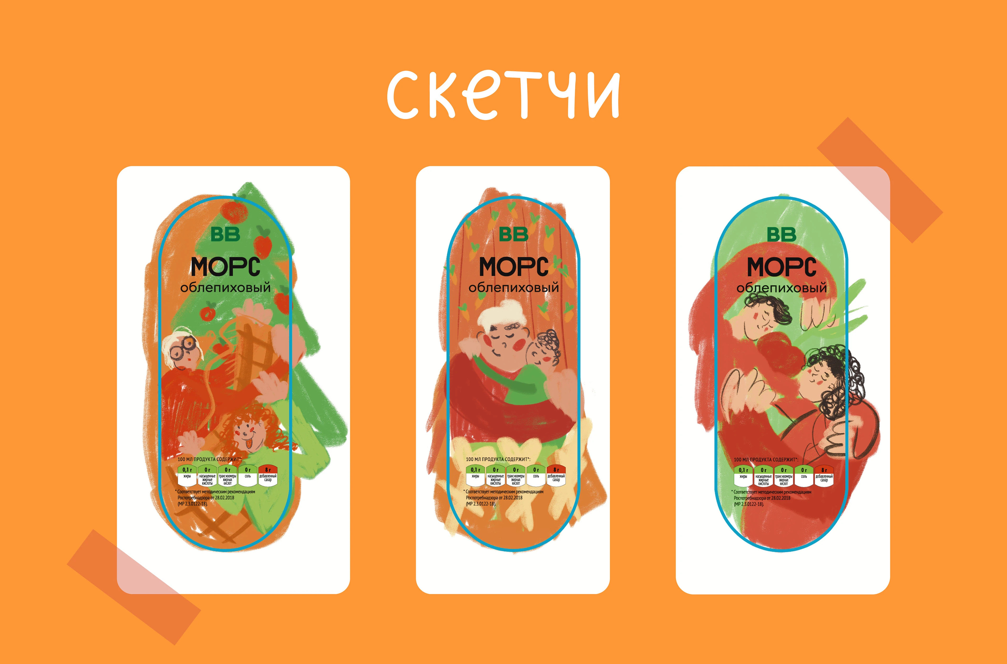 Vkusvill packing illustration| Иллюстрации для летних морсов — Изображение №4 — Брендинг, Иллюстрация на Dprofile
