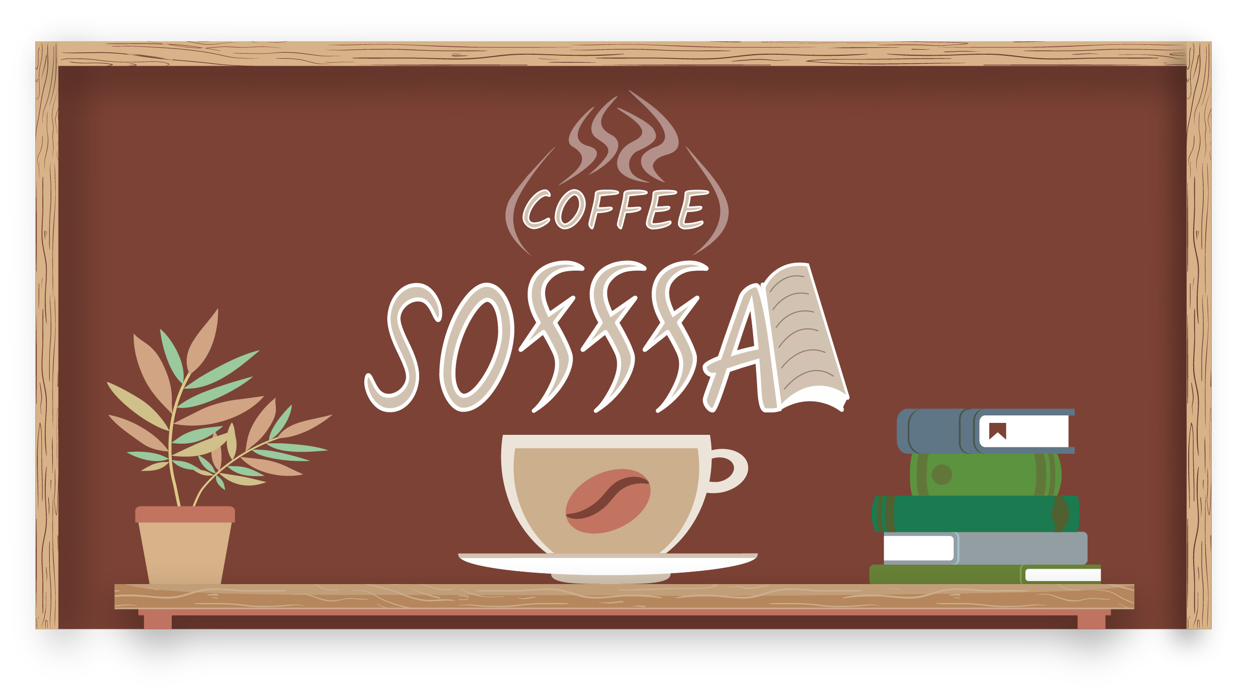Sofffa coffee | логотип и фирменый стиль кофейни — Изображение №3 — Брендинг, Иллюстрация на Dprofile