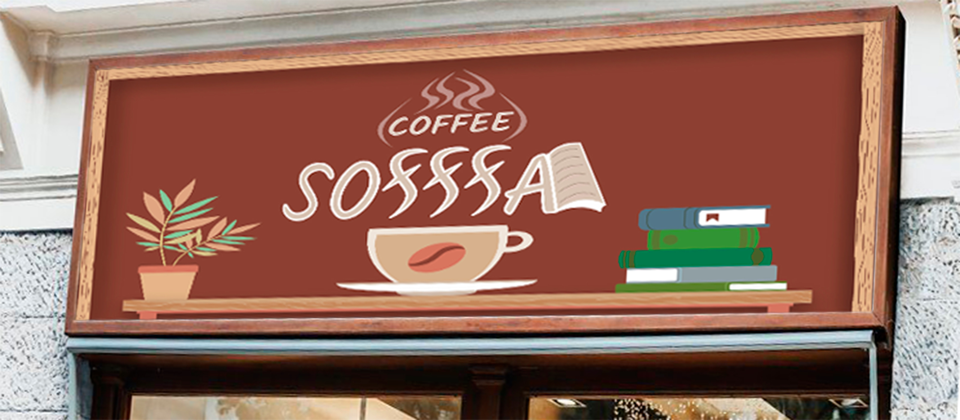 Sofffa coffee | логотип и фирменый стиль кофейни — Изображение №5 — Брендинг, Иллюстрация на Dprofile