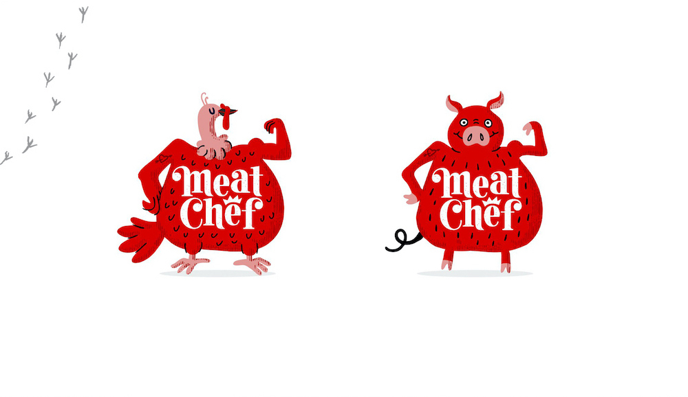Айдентика Дизайн упаковки MeatChef для мясных полуфабрикатов — Изображение №5 — Брендинг, Иллюстрация на Dprofile