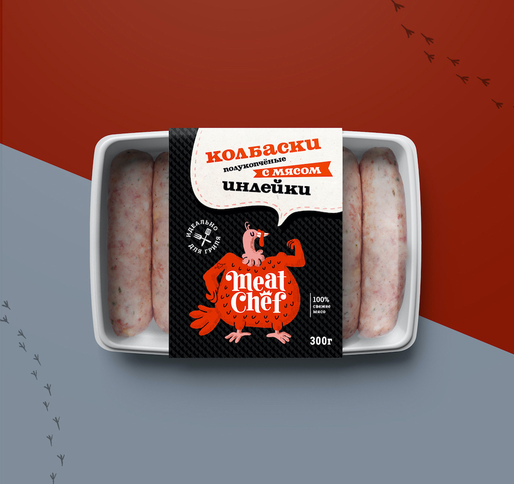 Айдентика Дизайн упаковки MeatChef для мясных полуфабрикатов — Изображение №4 — Брендинг, Иллюстрация на Dprofile