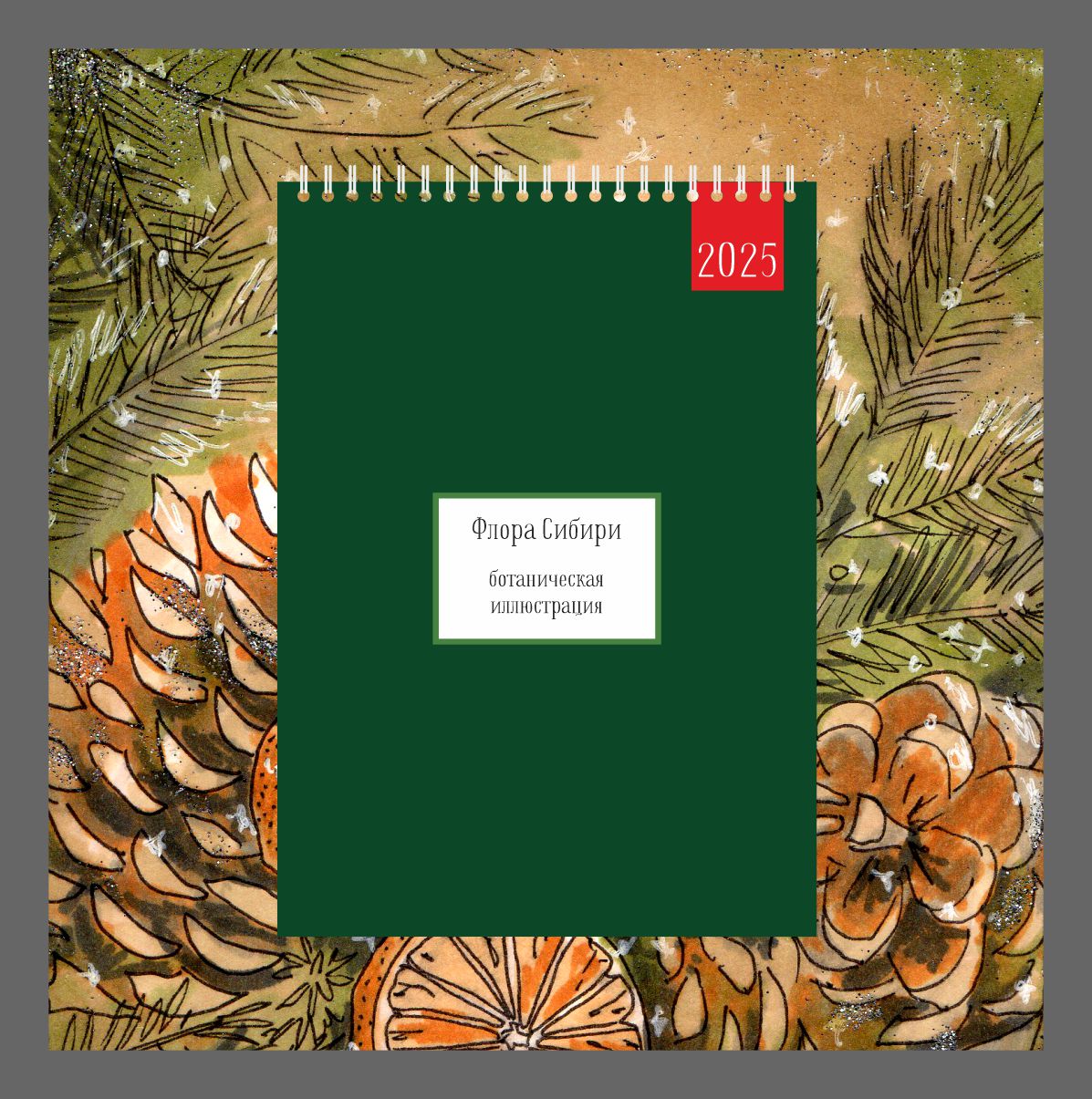 Перекидной календарь "Флора Сибири" — Изображение №1 — Иллюстрация, Графика на Dprofile