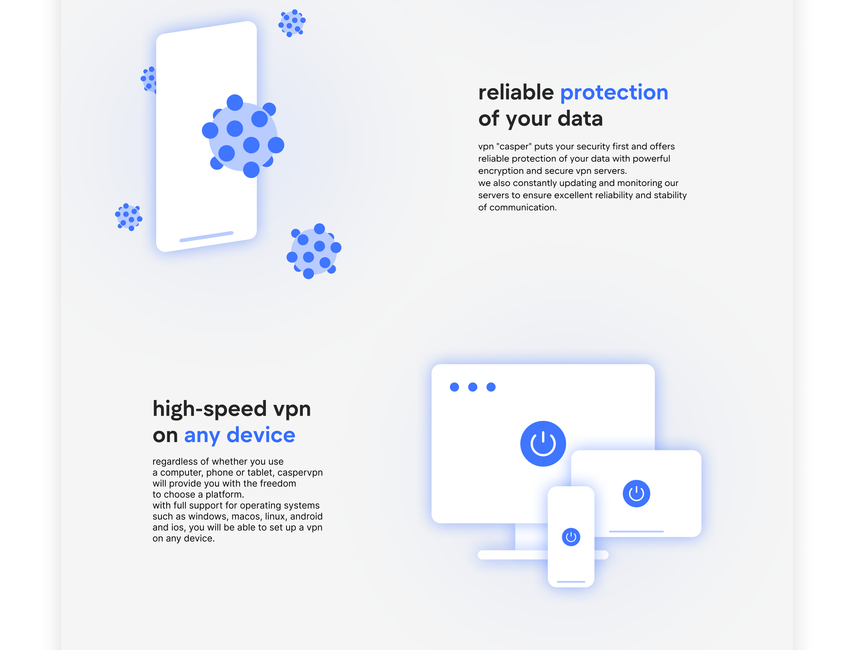 caspervpn — Изображение №7 — Интерфейсы, Брендинг на Dprofile