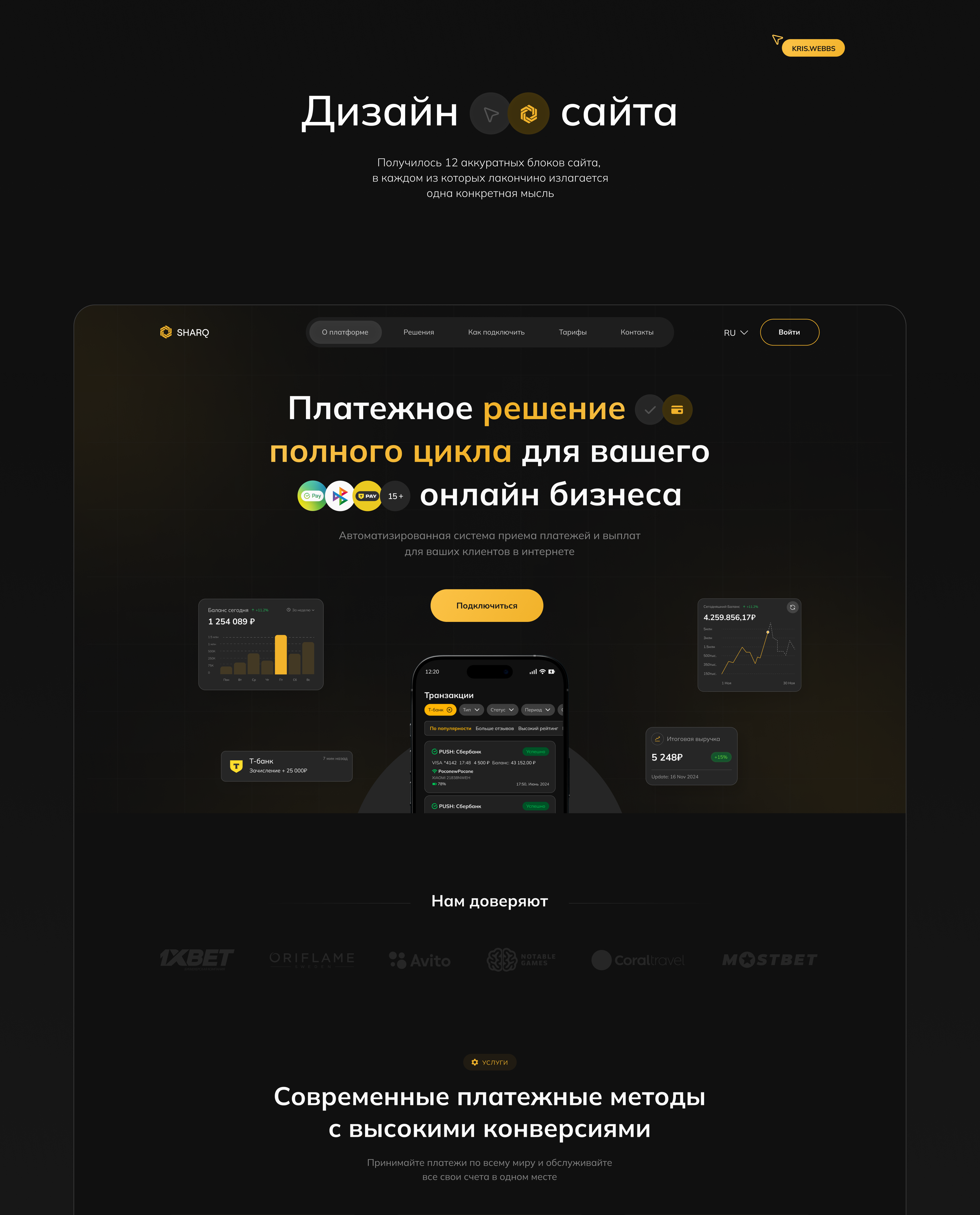 Online Payment Service Website Design — Изображение №8 — Интерфейсы на Dprofile