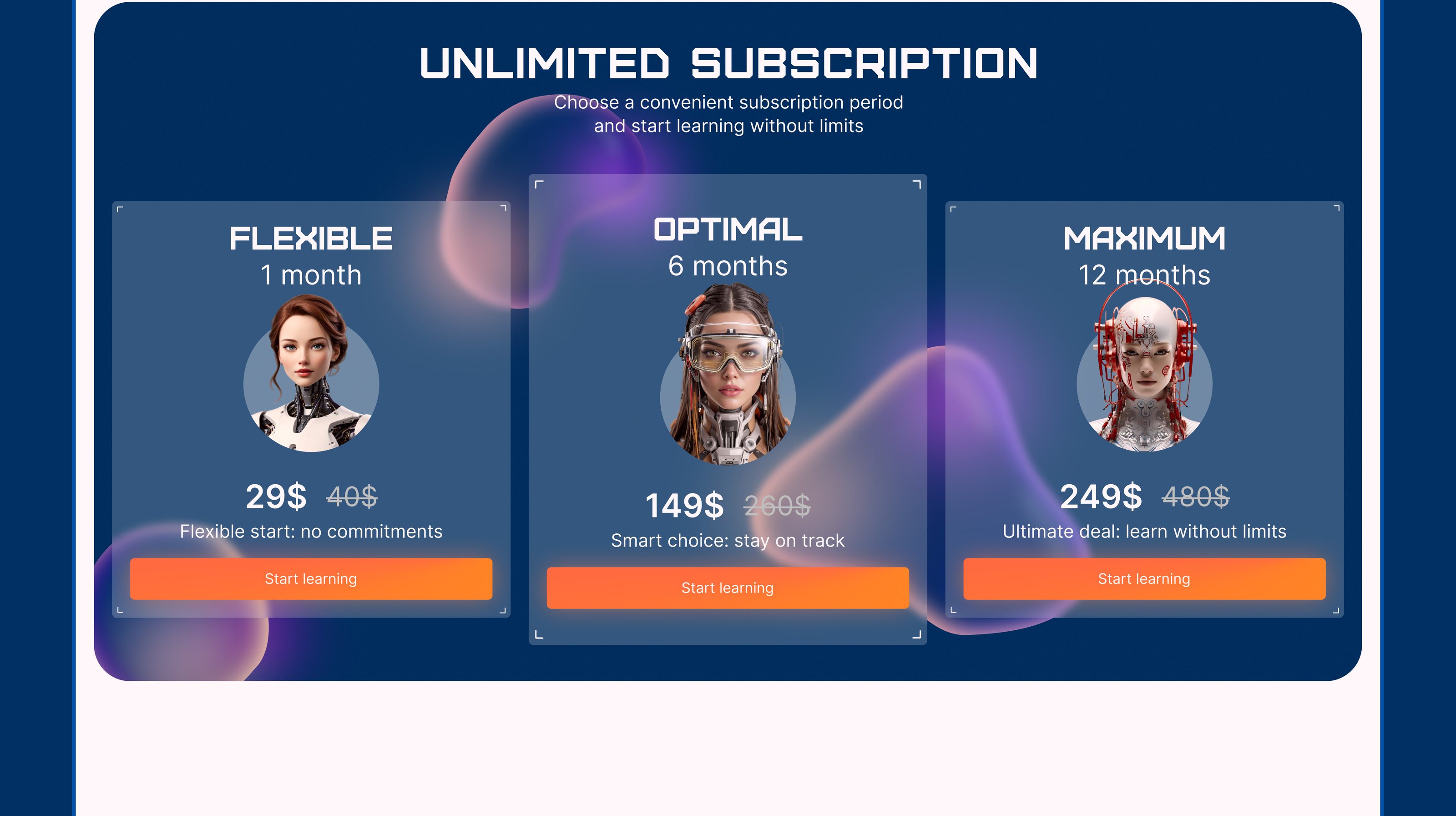 Веб-сайт для ИИ репетитора l AI language tutor website — Изображение №14 — Интерфейсы на Dprofile