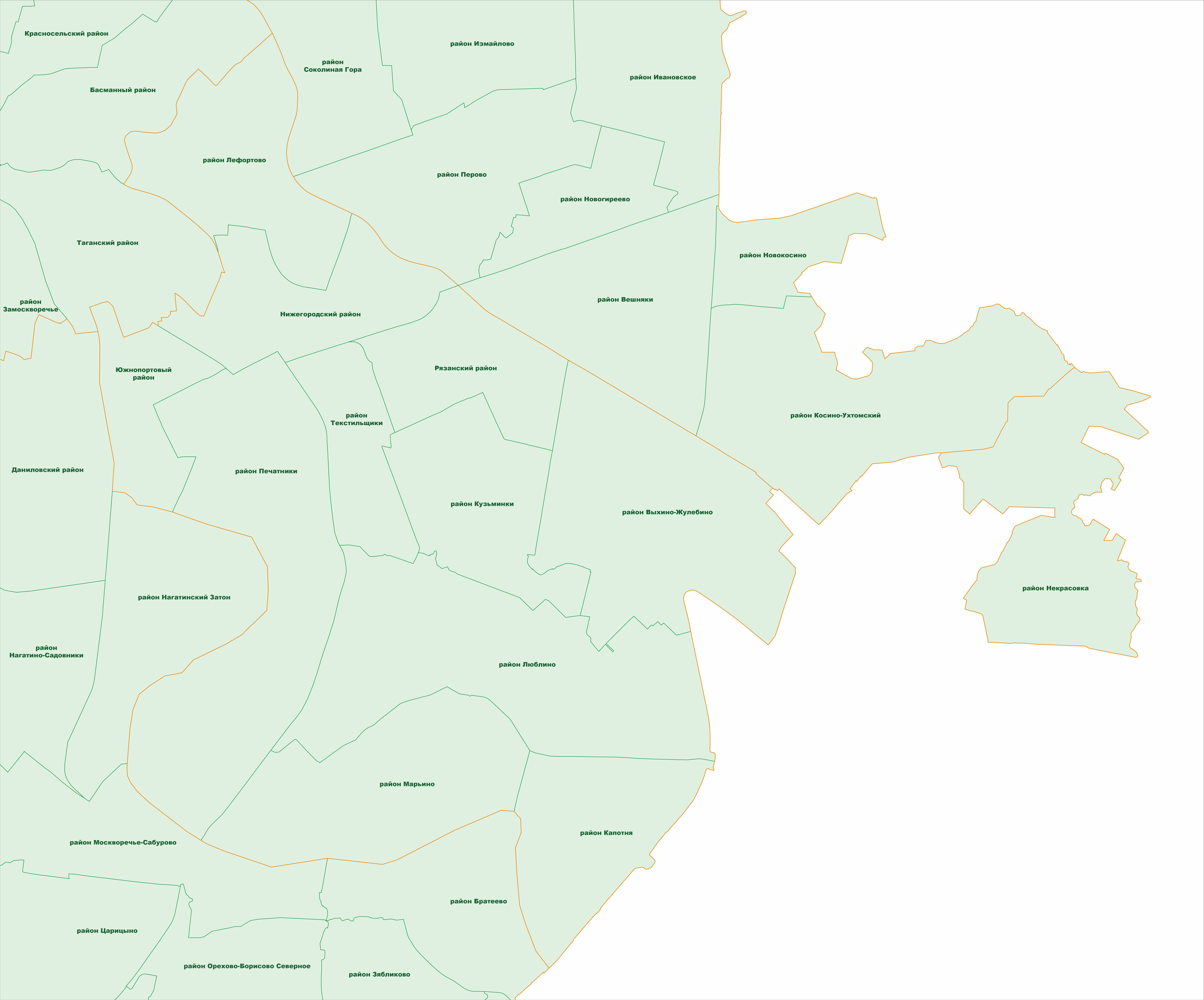 Карты Юго-Восточного округа Москвы — Изображение №3 — Графика на Dprofile