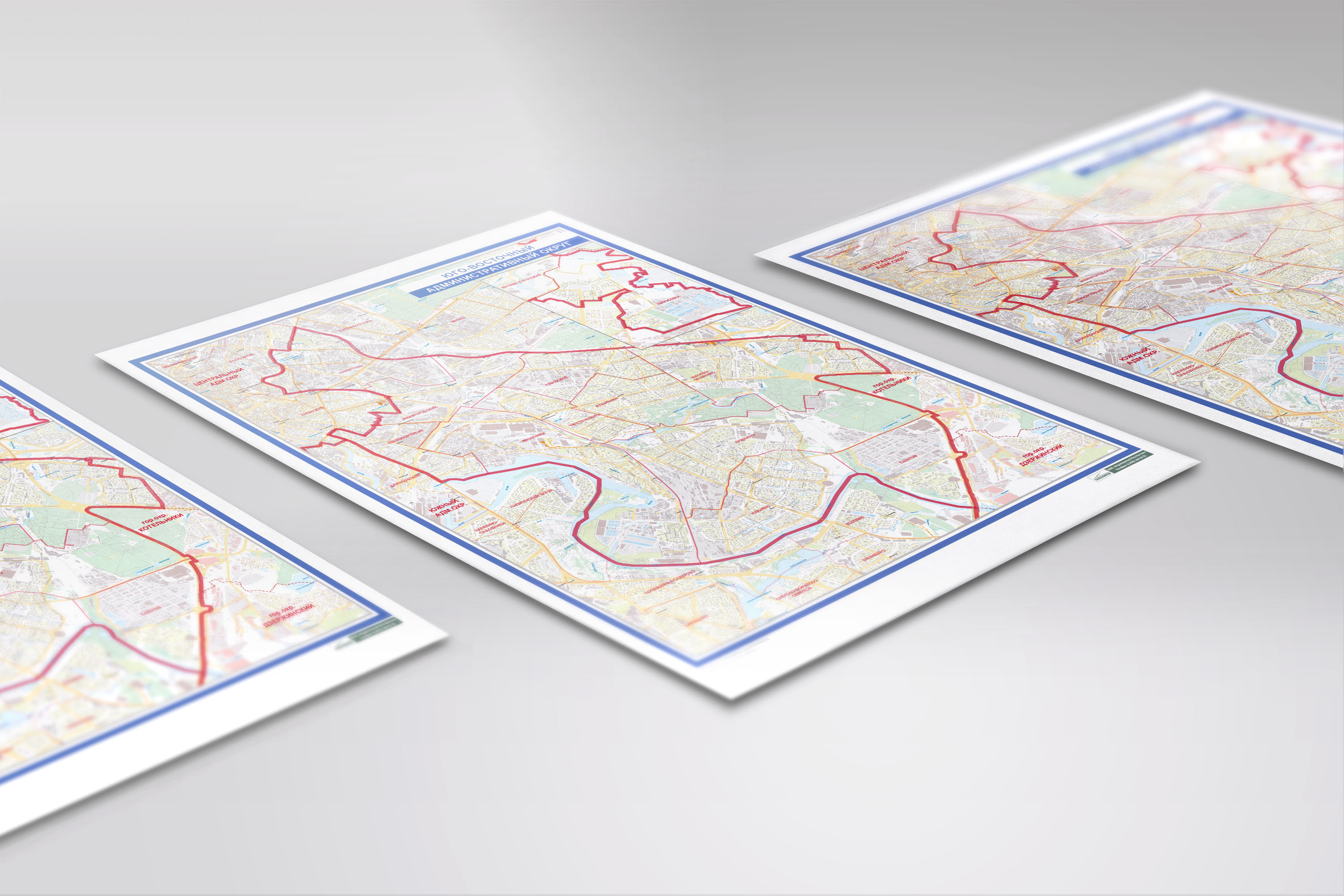 Карты Юго-Восточного округа Москвы — Изображение №1 — Графика на Dprofile