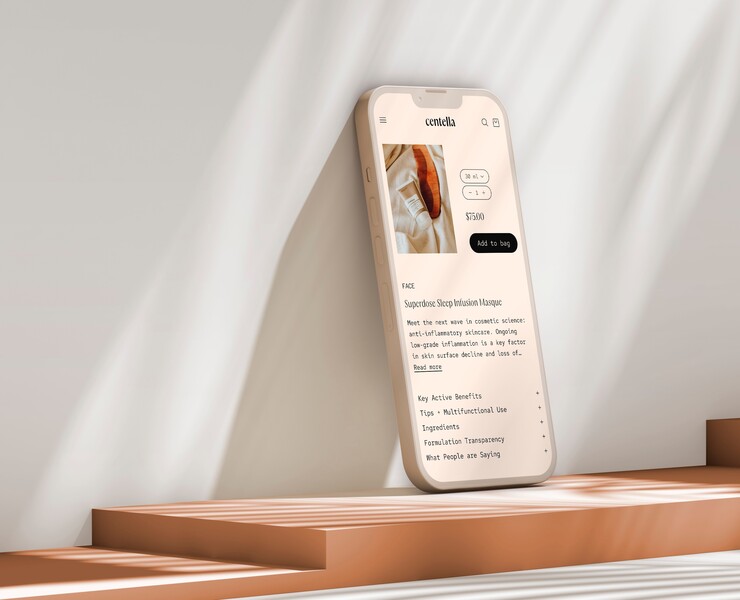 web Design - Skincare — Интерфейсы на Dprofile