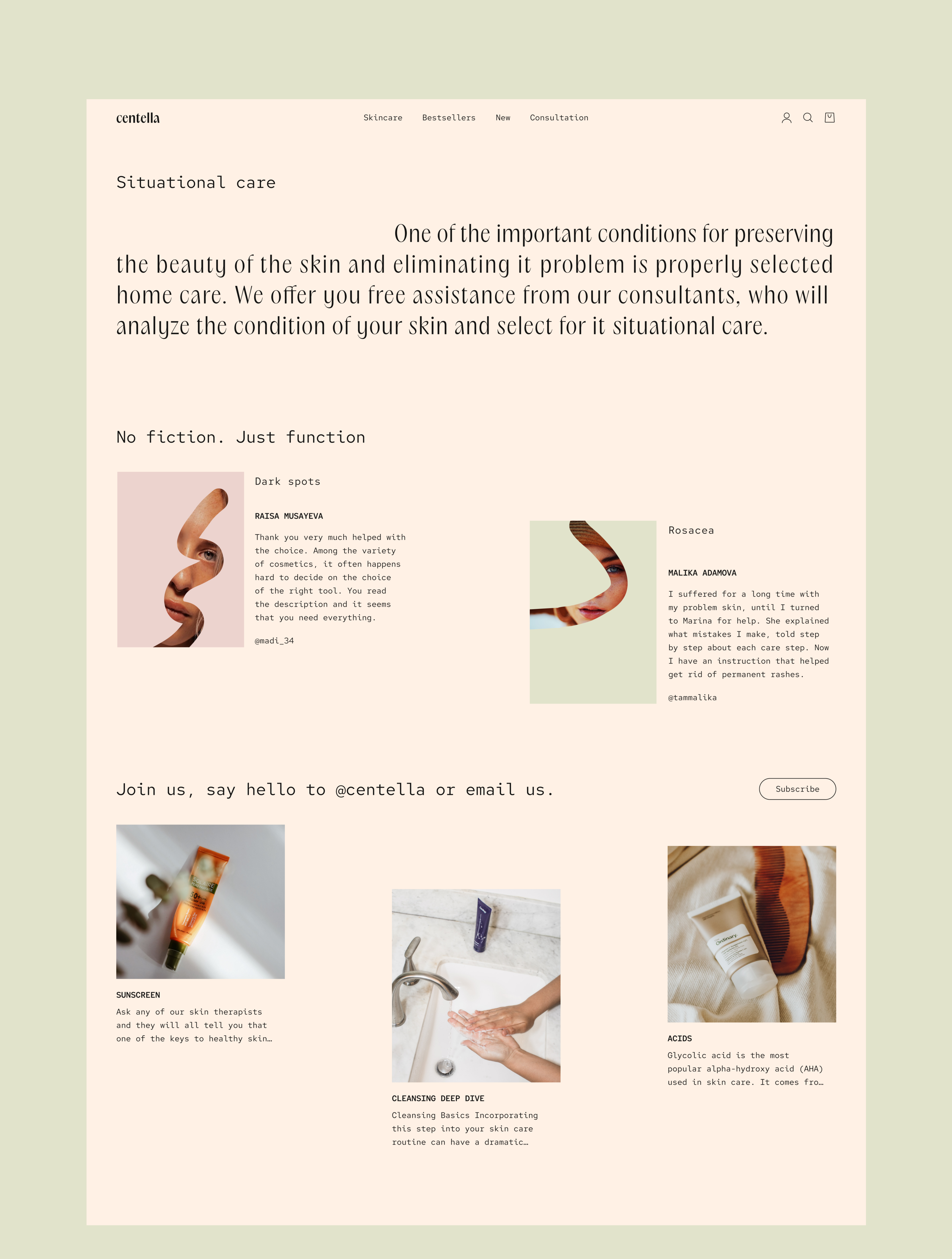 web Design - Skincare — Изображение №9 — Интерфейсы на Dprofile