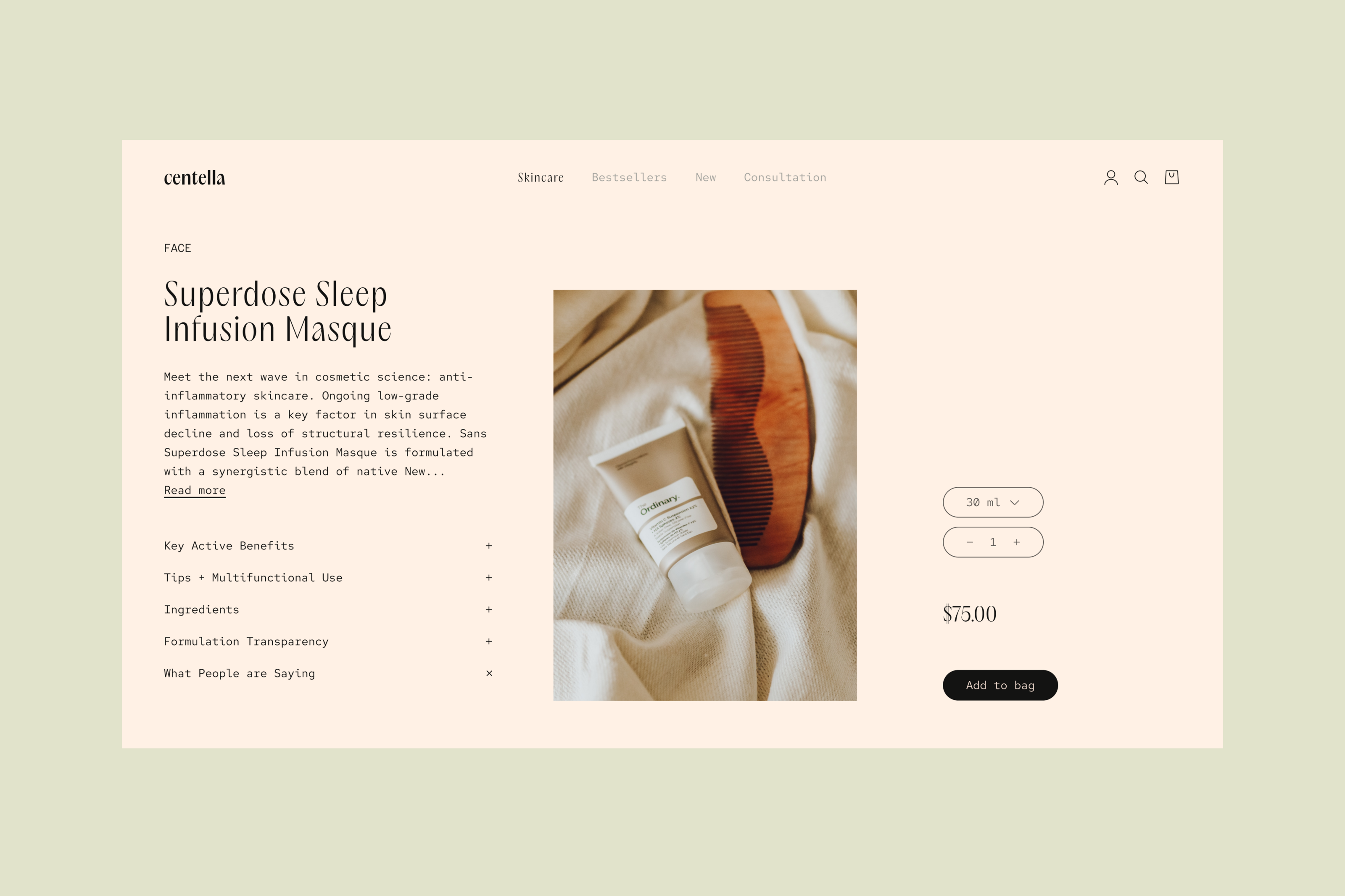 web Design - Skincare — Изображение №8 — Интерфейсы на Dprofile