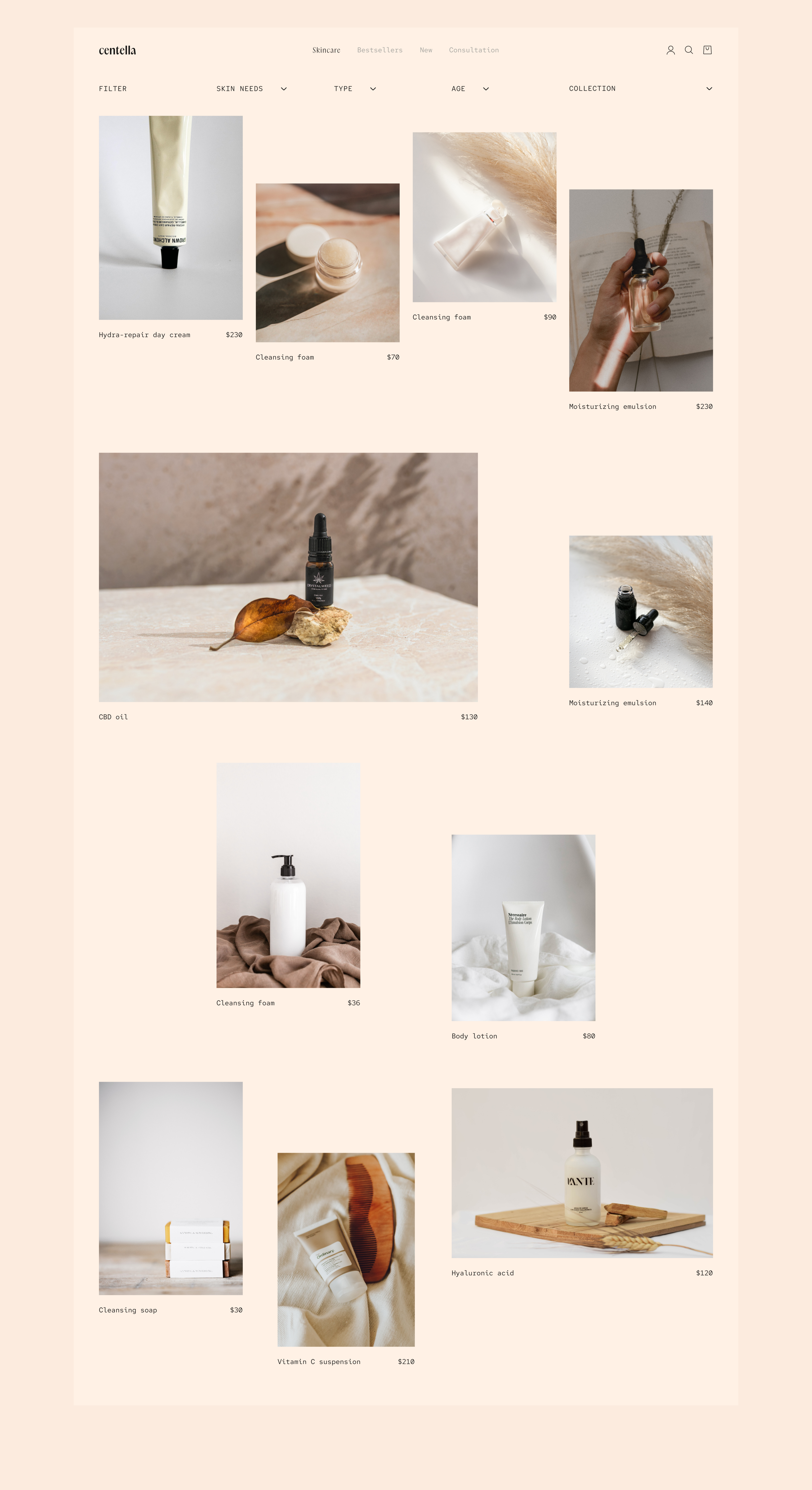 web Design - Skincare — Изображение №6 — Интерфейсы на Dprofile