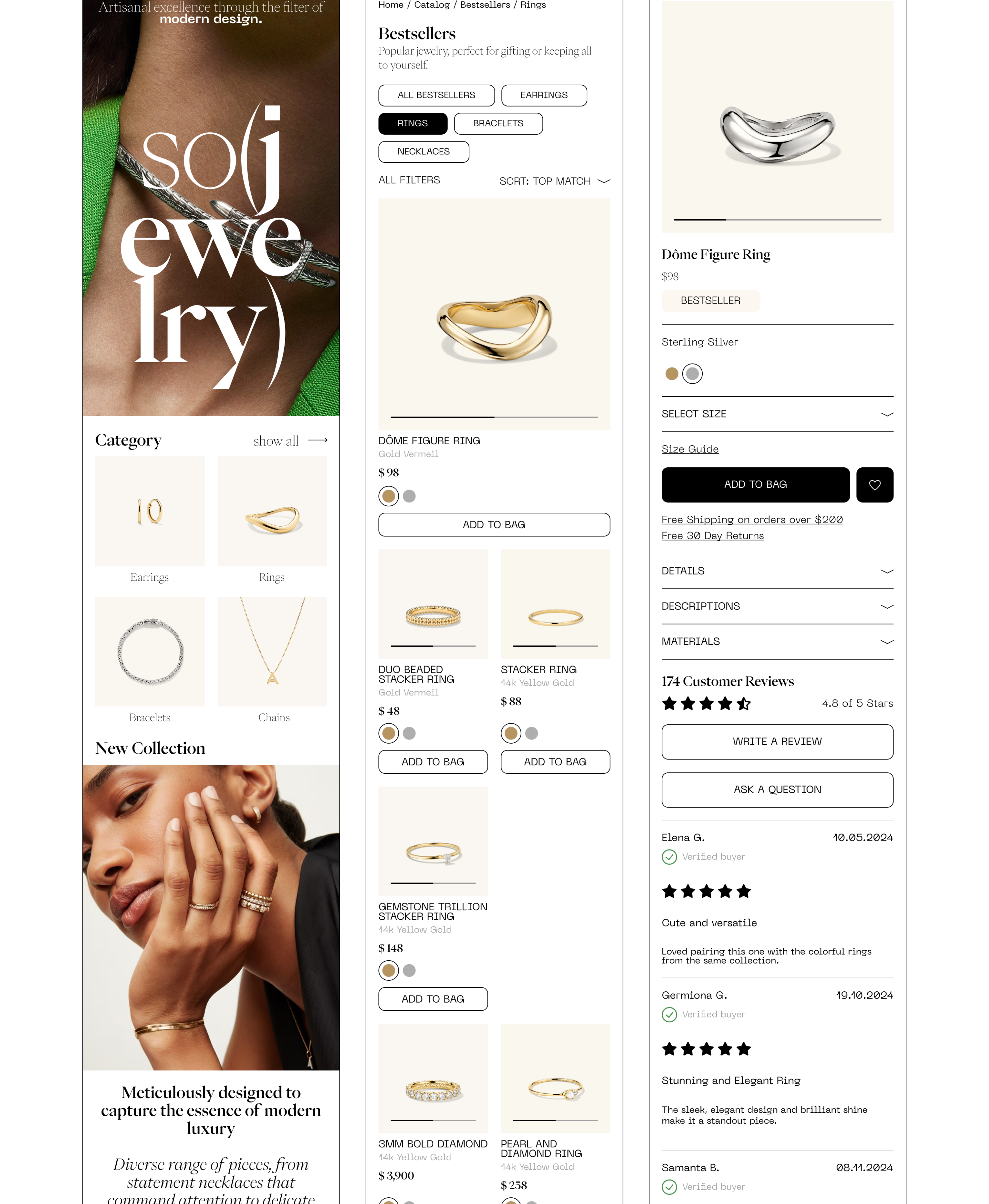 E-commerce / Online Jewelry Store — Изображение №16 — Интерфейсы на Dprofile
