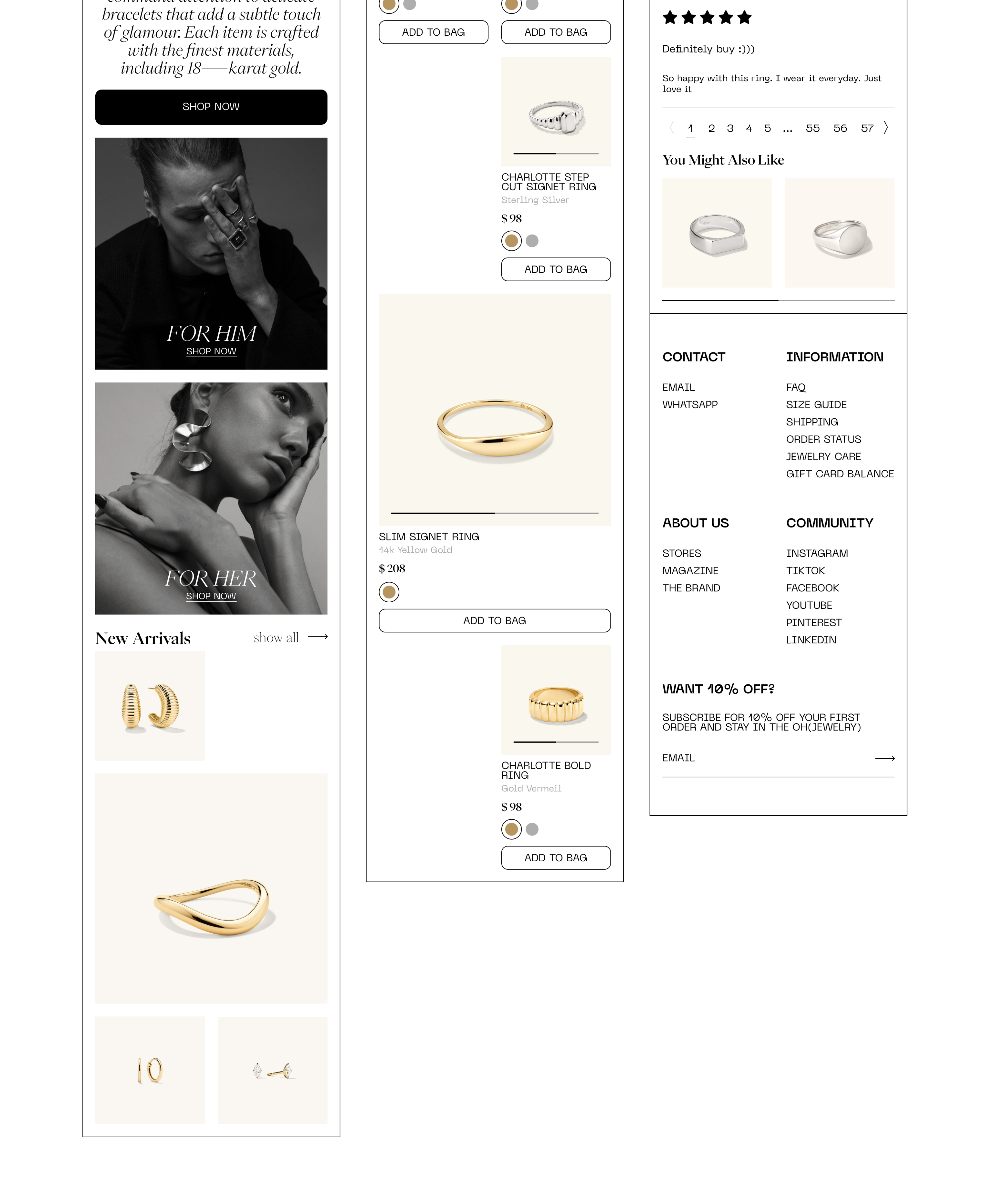E-commerce / Online Jewelry Store — Изображение №17 — Интерфейсы на Dprofile