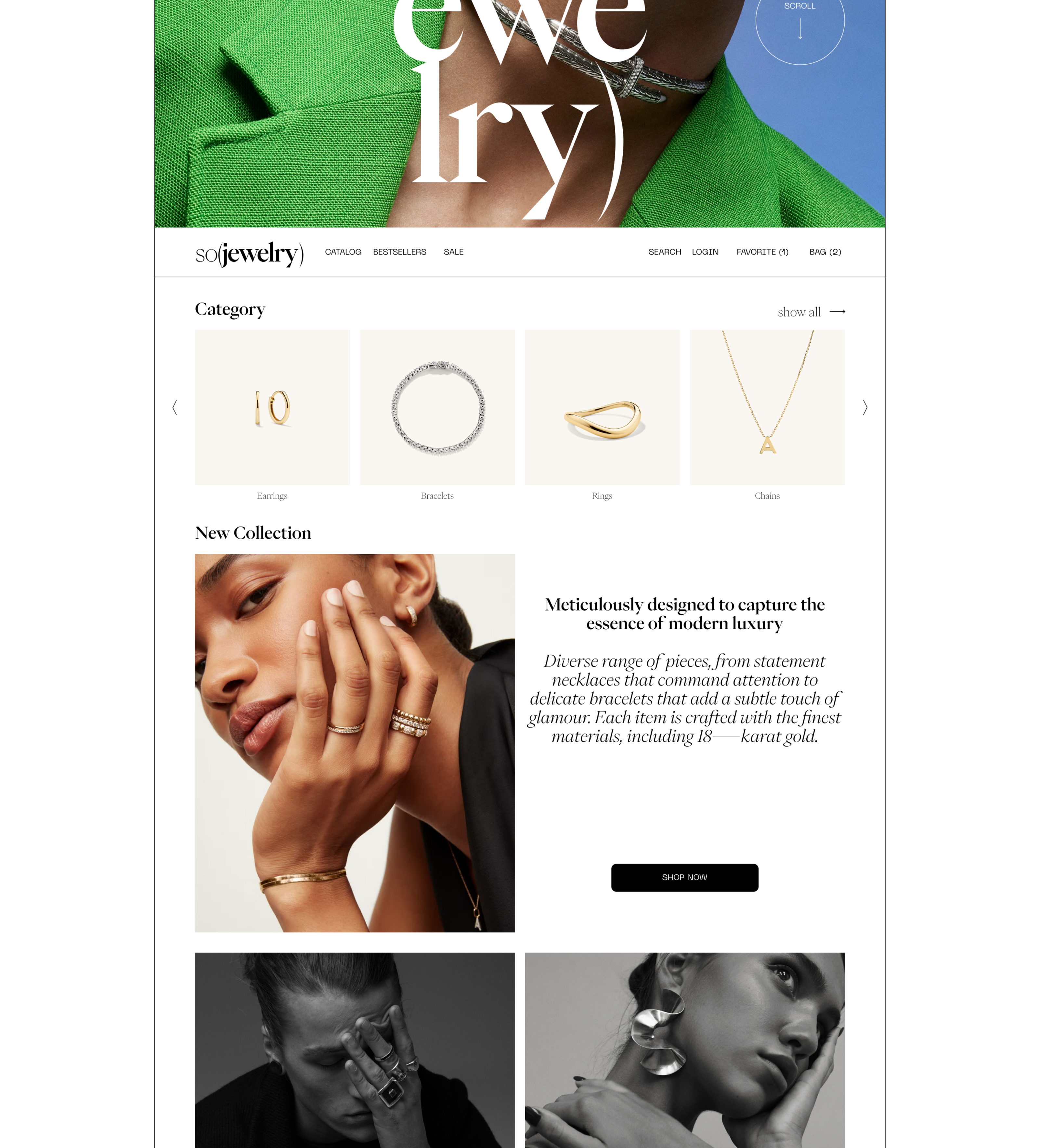 E-commerce / Online Jewelry Store — Изображение №5 — Интерфейсы на Dprofile