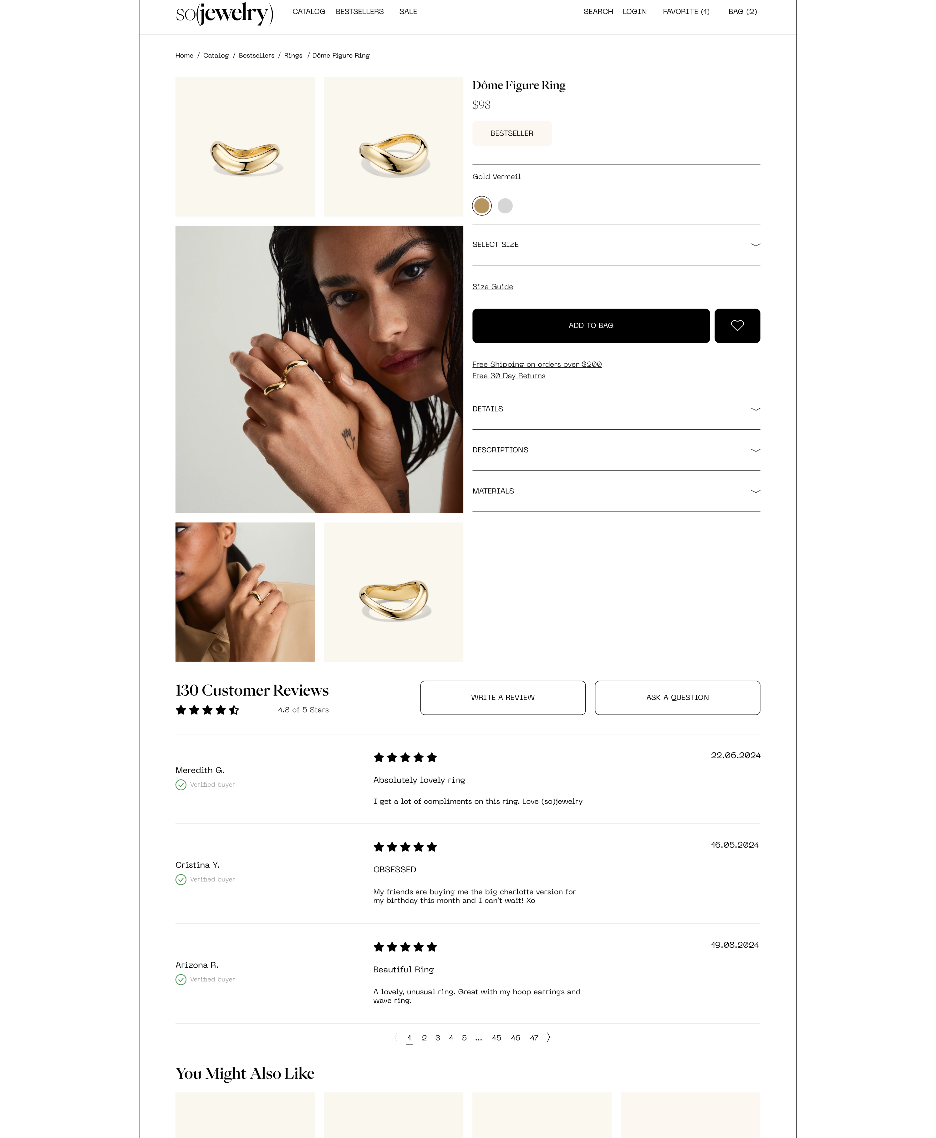 E-commerce / Online Jewelry Store — Изображение №12 — Интерфейсы на Dprofile