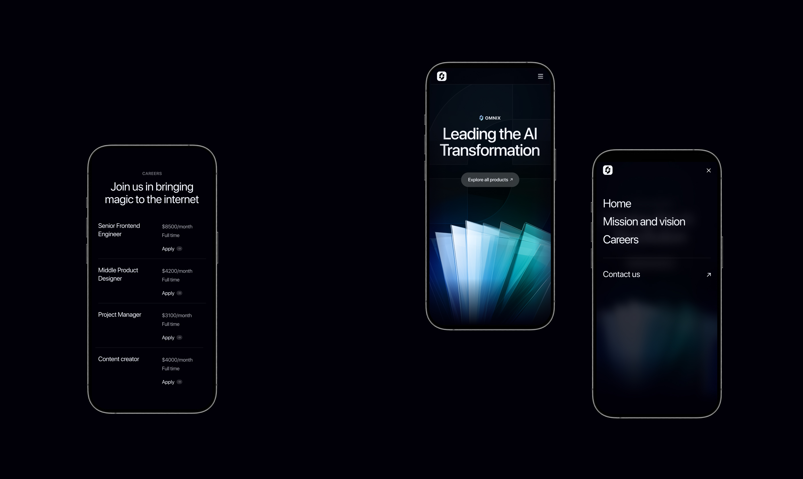 Omnix AI — Website — Изображение №5 — Интерфейсы, Иллюстрация на Dprofile