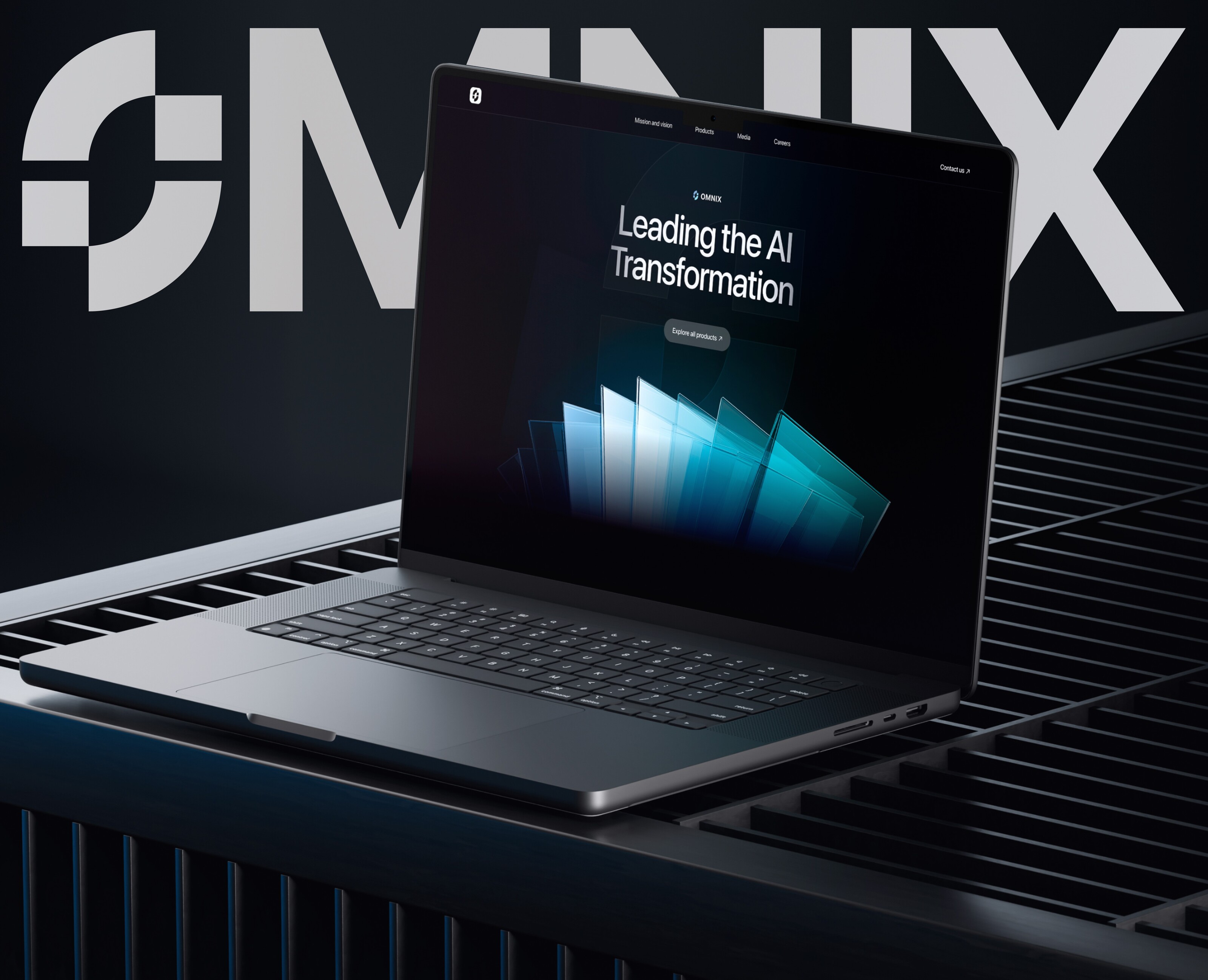 Omnix AI — Website — Интерфейсы, Иллюстрация на Dprofile
