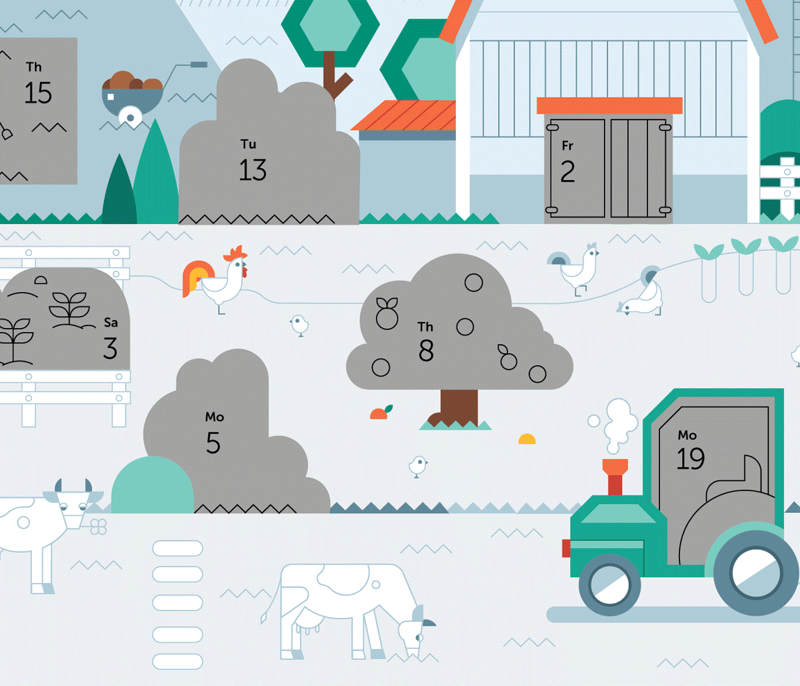 Скретч-календарь | Kaspersky — Изображение №20 — Иллюстрация, Графика на Dprofile