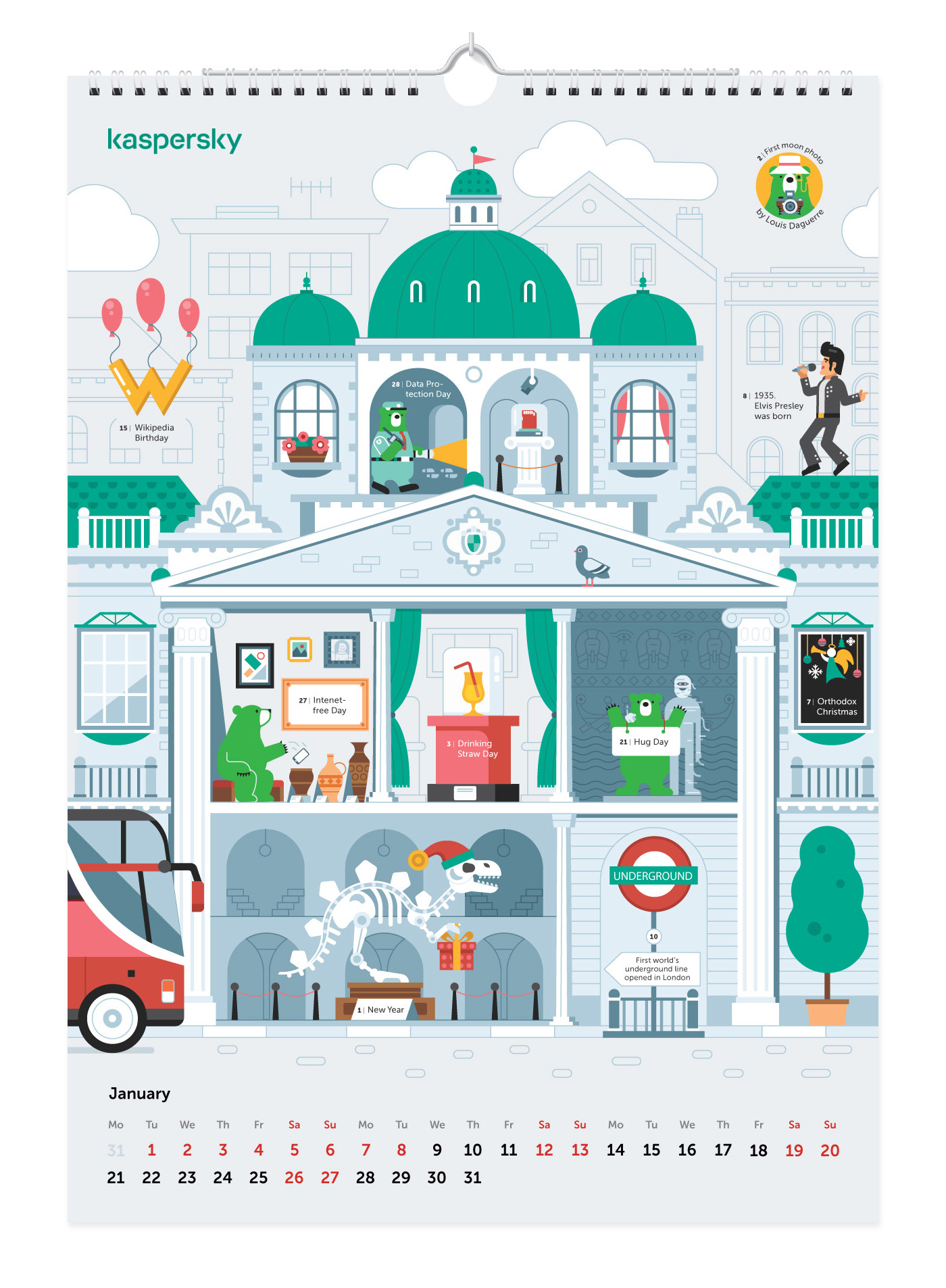Скретч-календарь | Kaspersky — Изображение №5 — Иллюстрация, Графика на Dprofile