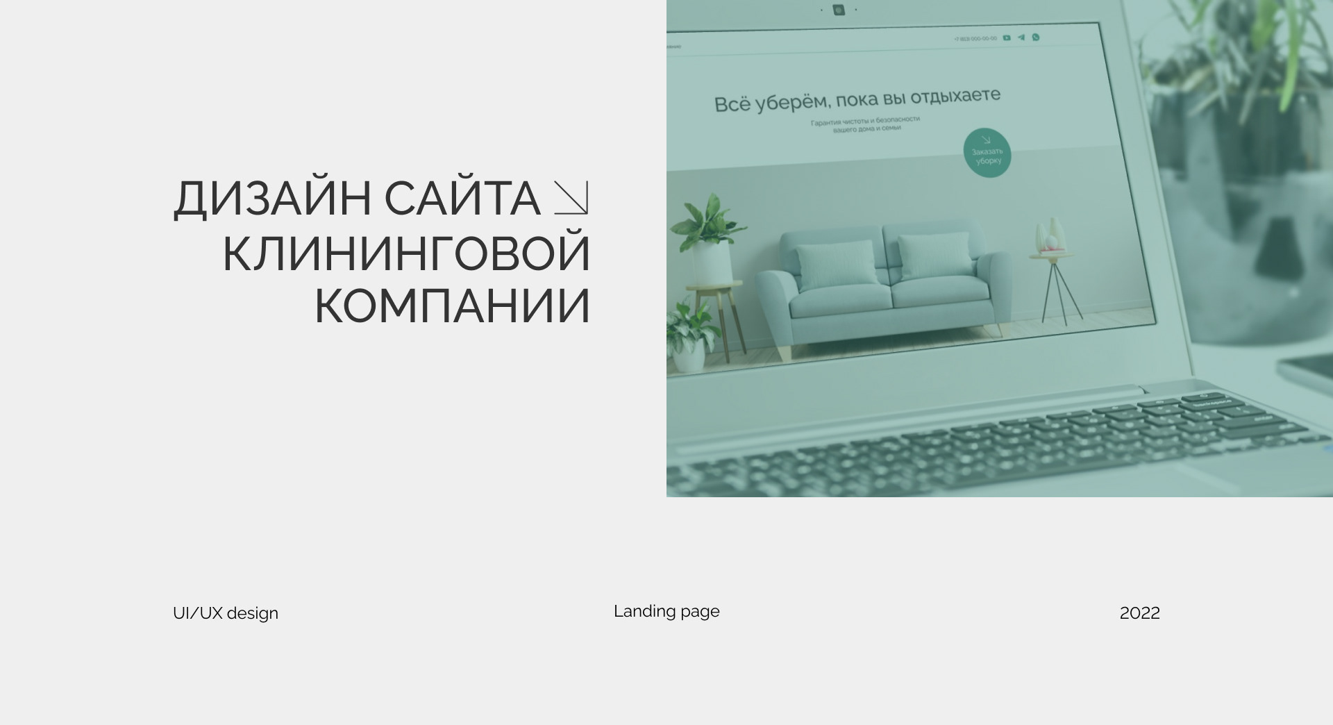 Лендинг для клининговой компании — Изображение №1 — Интерфейсы на Dprofile