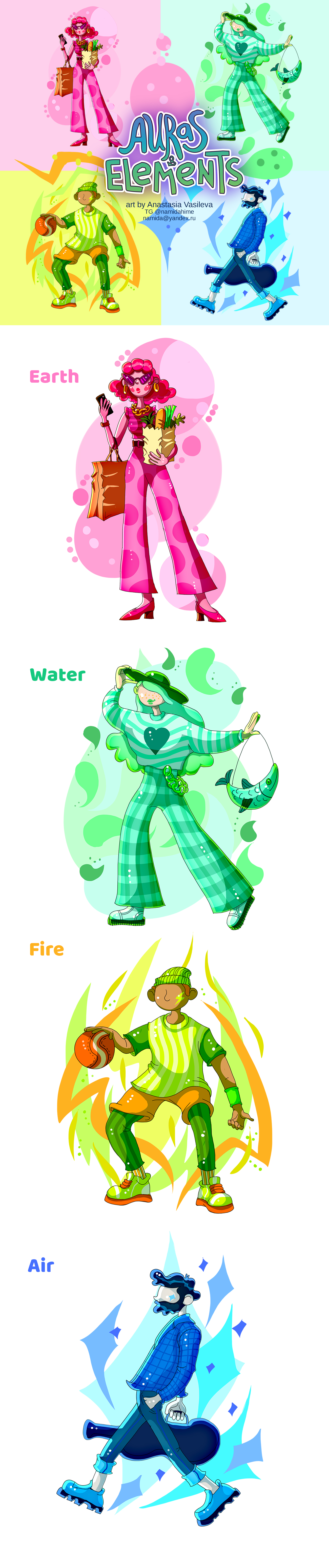 Elements Brand Characters — Изображение №1 — Иллюстрация на Dprofile