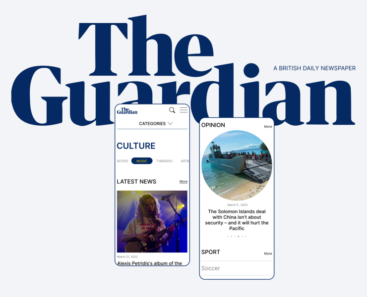 The Guardian - News site Redesign на Dprofile