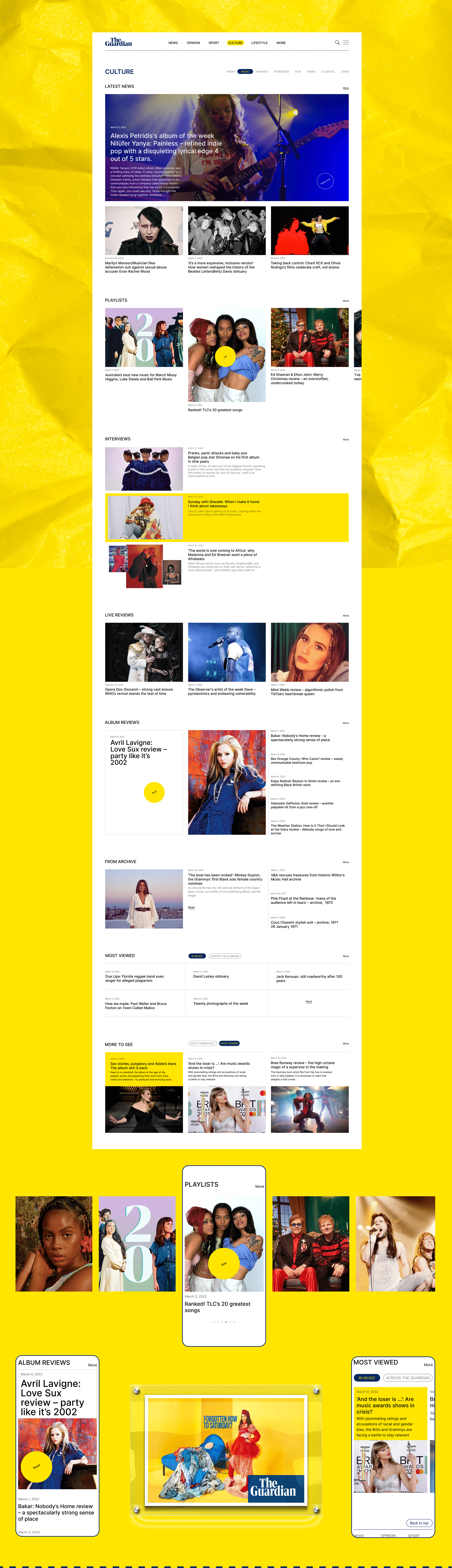 The Guardian - News site Redesign — Изображение №4 — Интерфейсы, Анимация на Dprofile