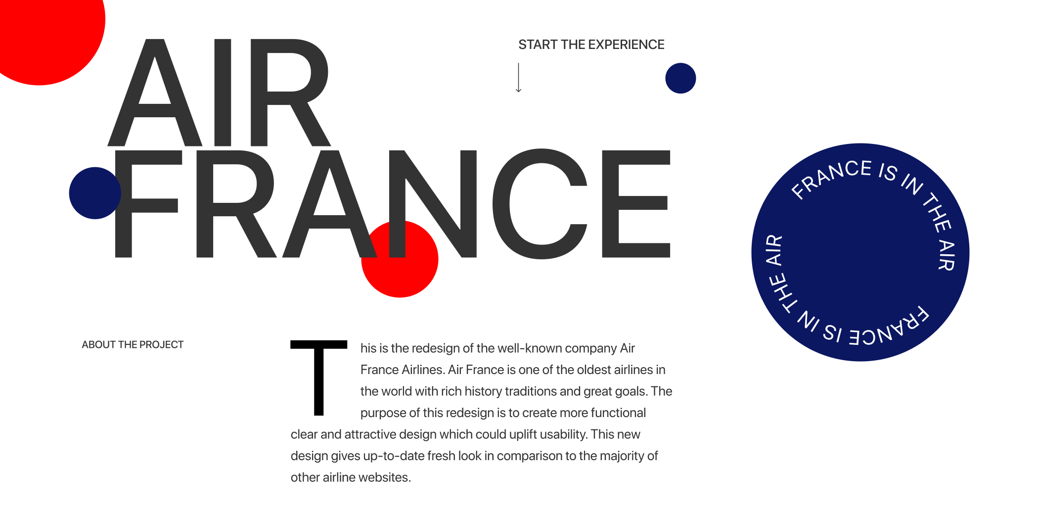 Редизайн-концепт сайта авиакомпании "Аir France" — Изображение №1 — Интерфейсы, Анимация на Dprofile