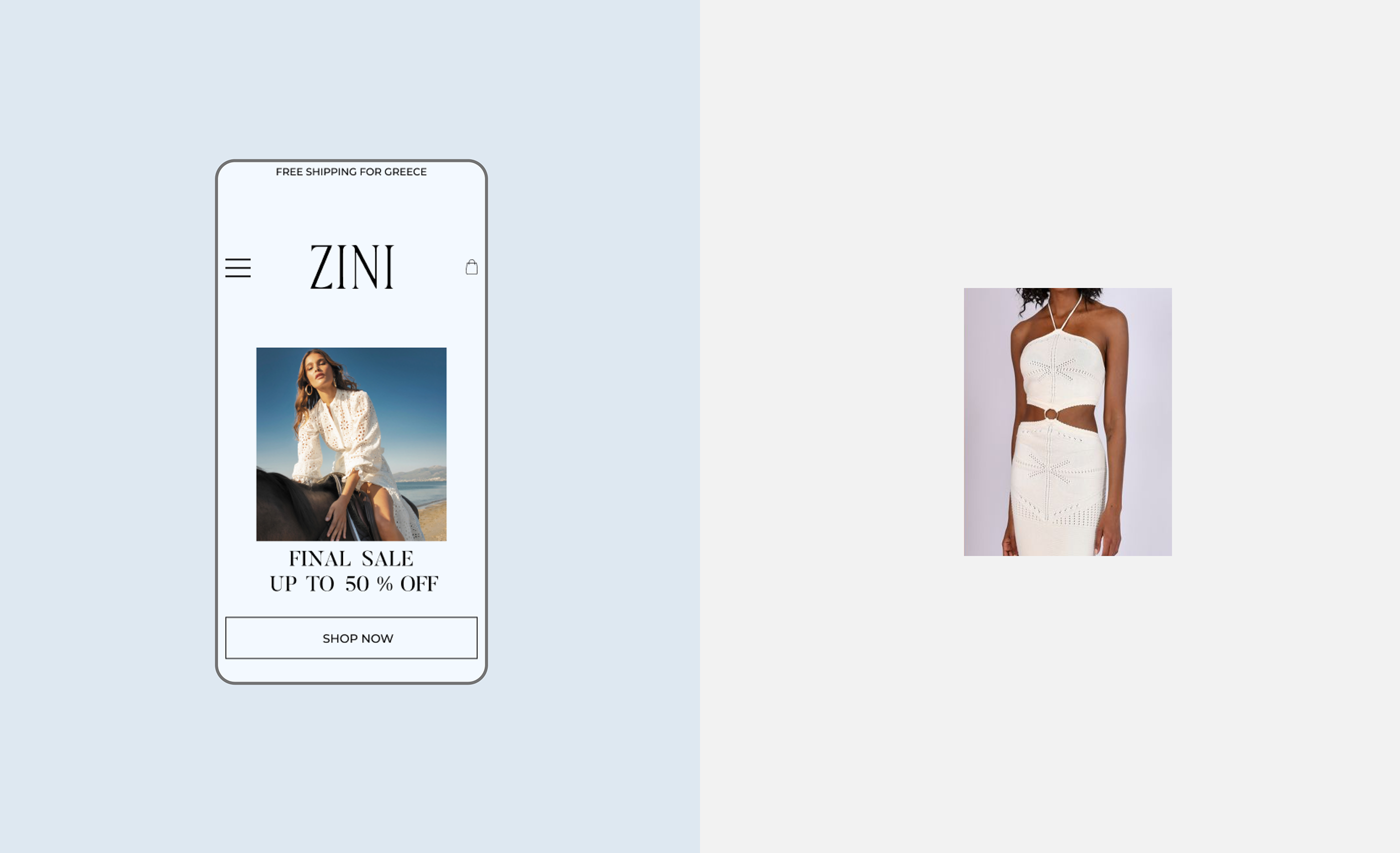 Zini boutique- Редизайн-концепт (e-commerce) — Изображение №4 — Интерфейсы на Dprofile