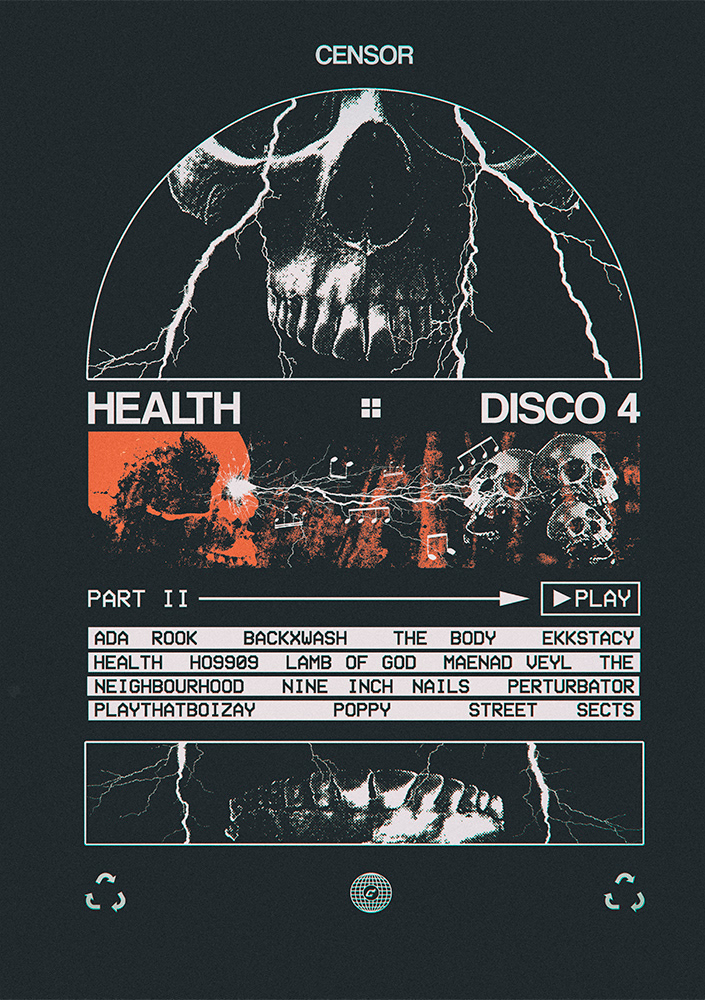 Концепт мерча группы HEALTH — Изображение №6 — Брендинг, Графика на Dprofile