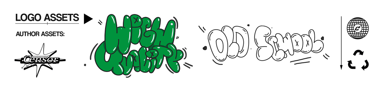 HIGH QUALITY - OLD SCHOOL  (АФИША) — Изображение №5 — Брендинг, Графика на Dprofile
