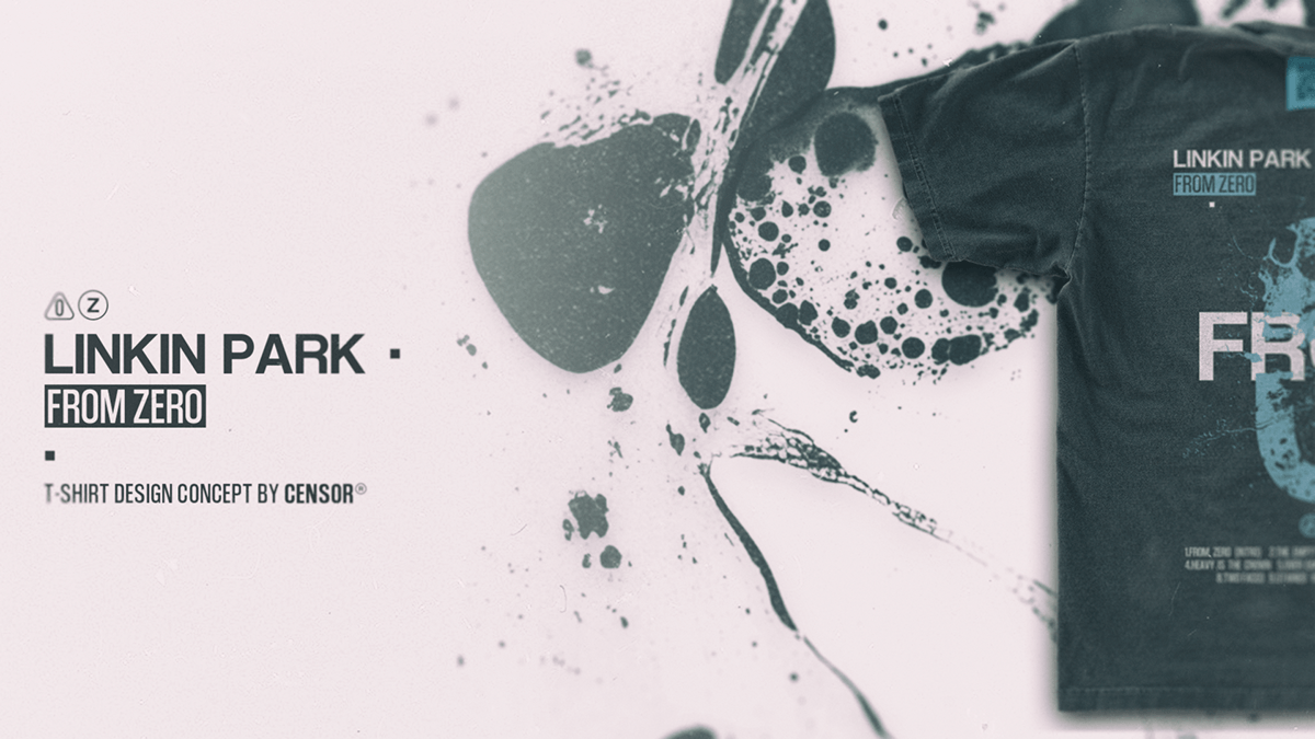 LINKIN PARK - FROM ZERO. T-SHIRT DESIGN — Изображение №1 — Брендинг, Графика на Dprofile