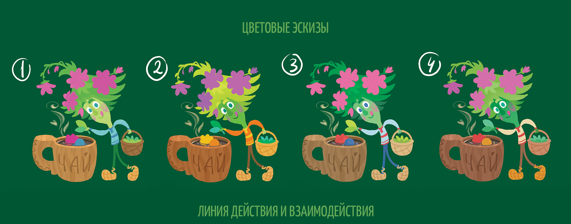 Маскот для Иван-чая — Изображение №4 — Брендинг, Иллюстрация на Dprofile