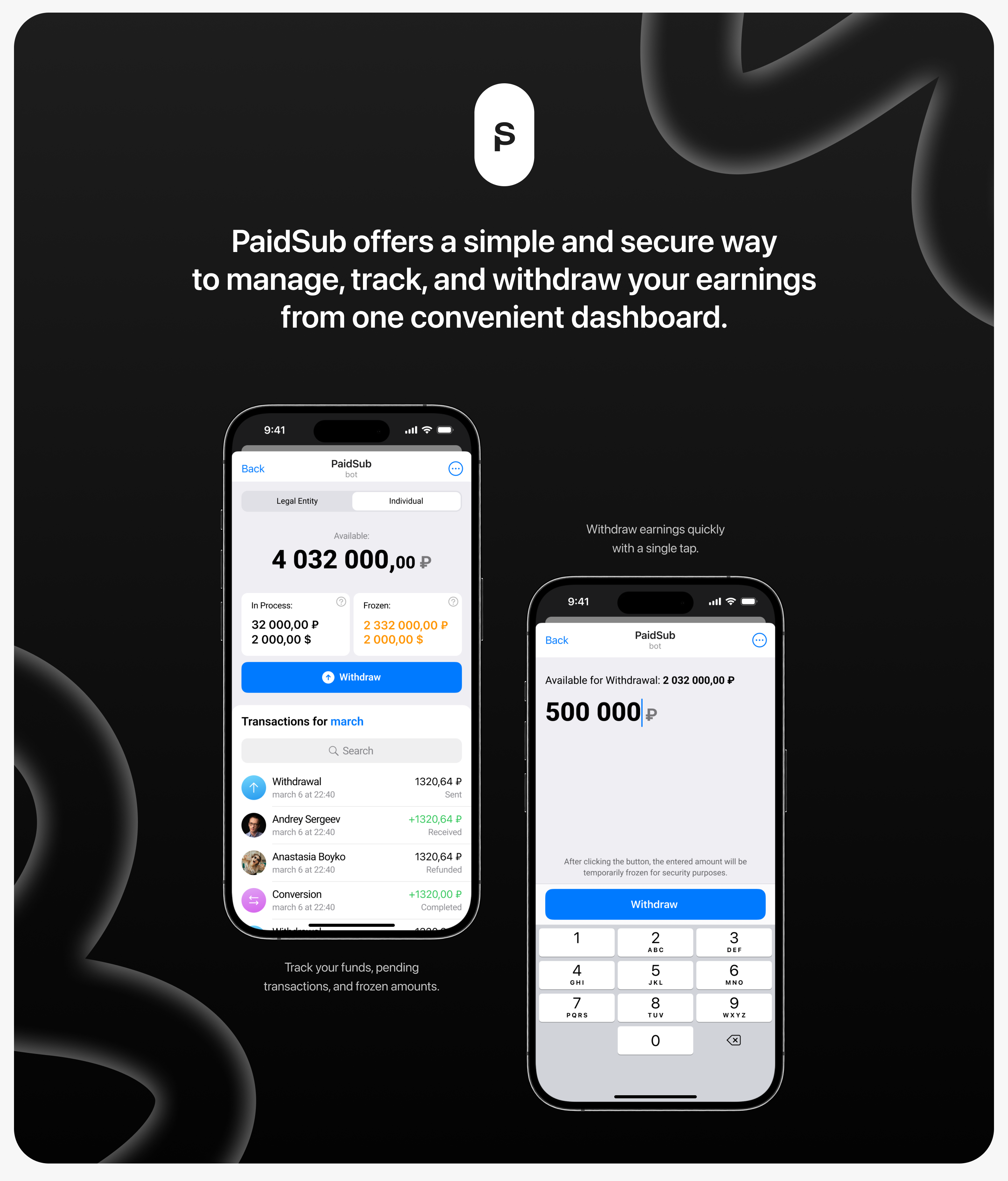 PaidSub – UX/UI design — Изображение №9 — Интерфейсы на Dprofile