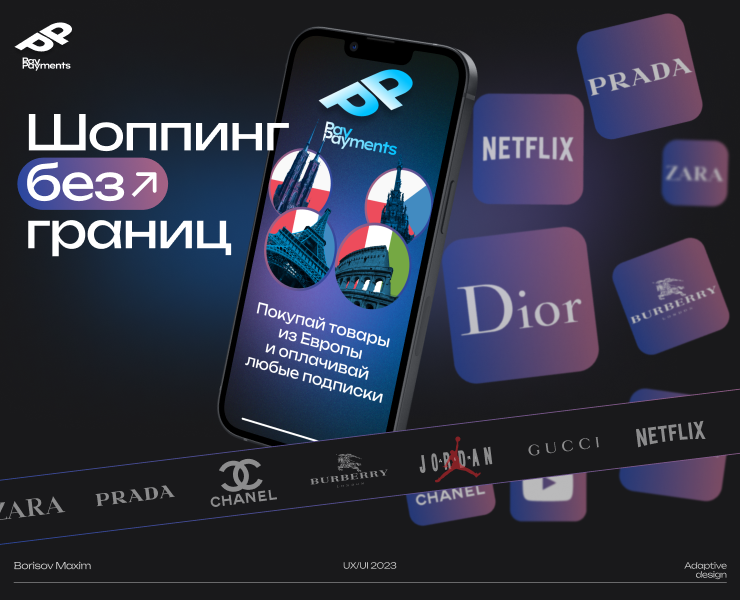 Сервис оплаты подписок и покупок зарубежом на Dprofile