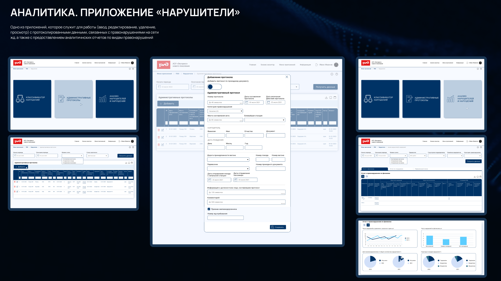 Веб-система по управлению пассажирскими перевозками — Изображение №10 — Интерфейсы на Dprofile