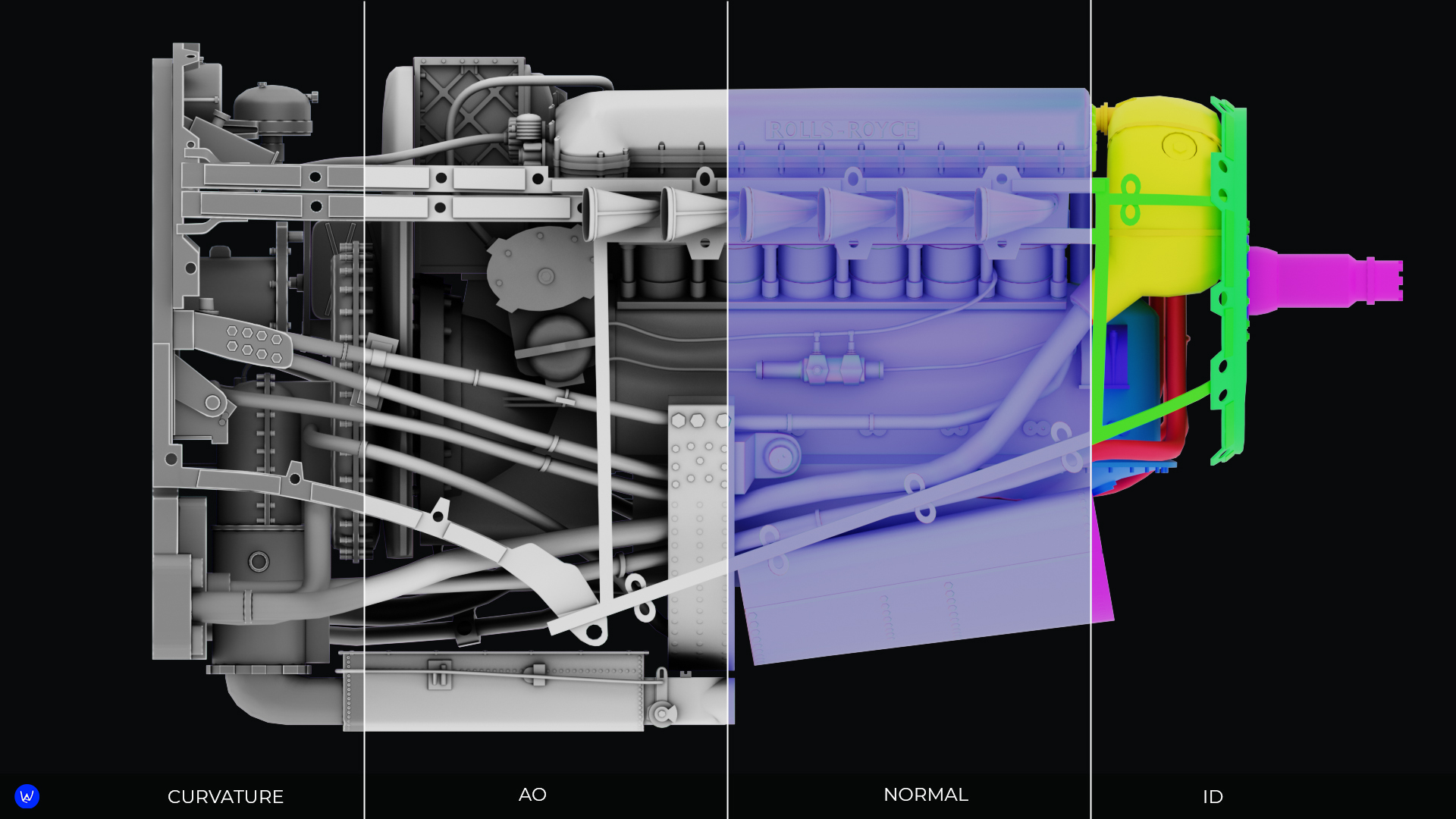 Авиационный двигатель Rolls Royce Merlin HP/LP — Изображение №16 — 3D на Dprofile